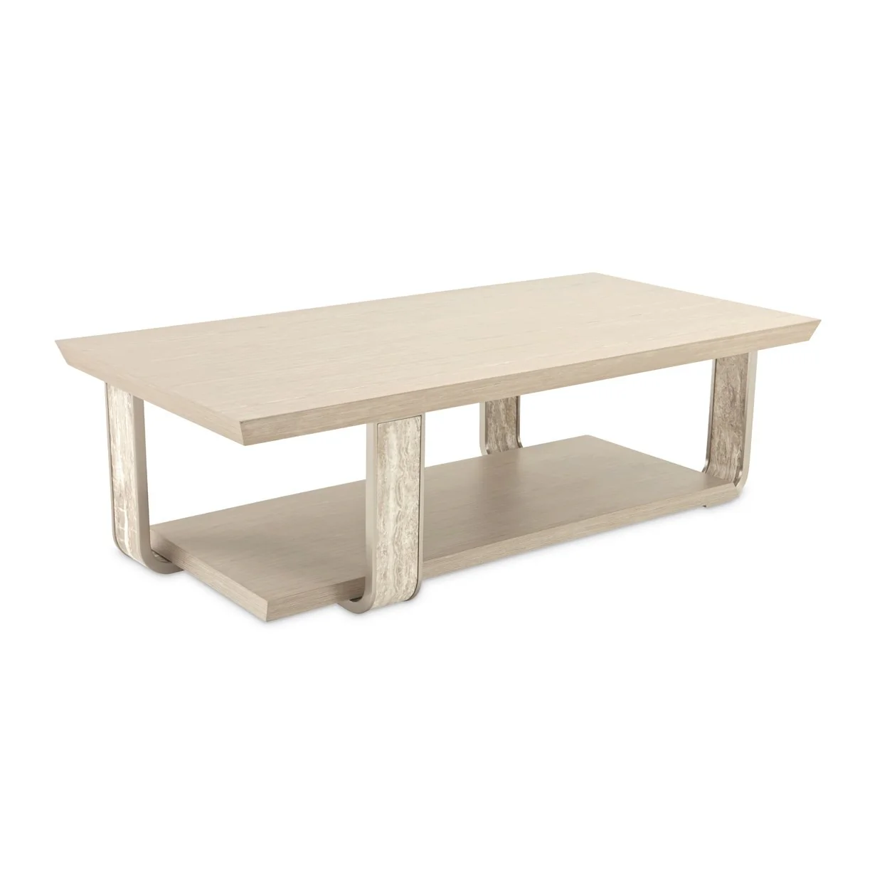 Lotus Bay Rectangular Cocktail Table - Sand - Image 3