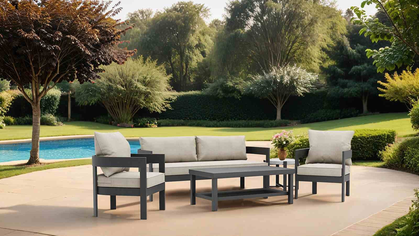 Lotus Sofa & Coffee Table Set - Image 2