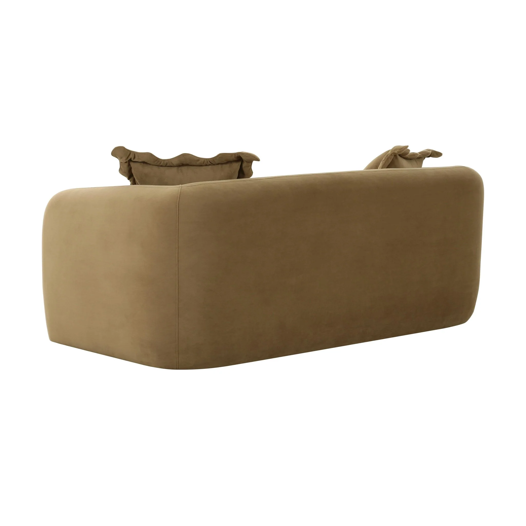Lou Cafe Au Lait Performance Velvet Loveseat - Image 4