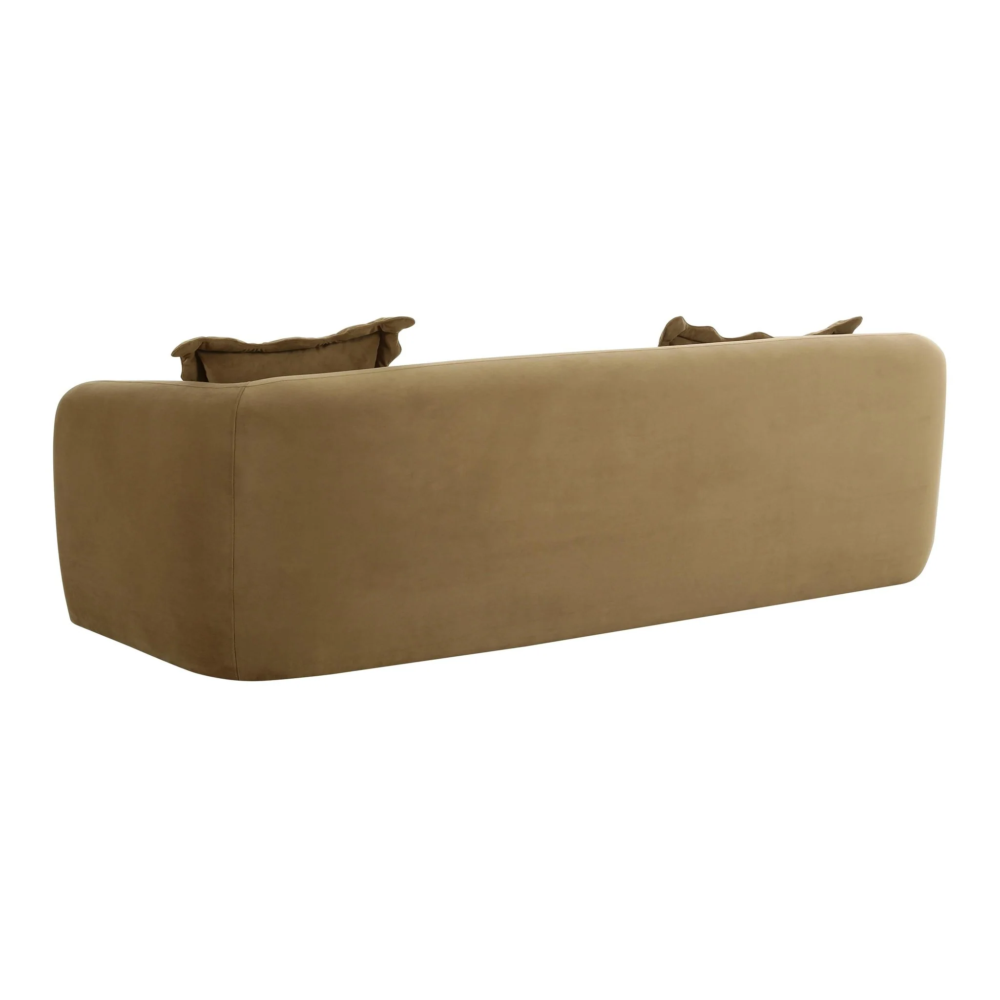 Lou Cafe Au Lait Performance Velvet Sofa - Image 4