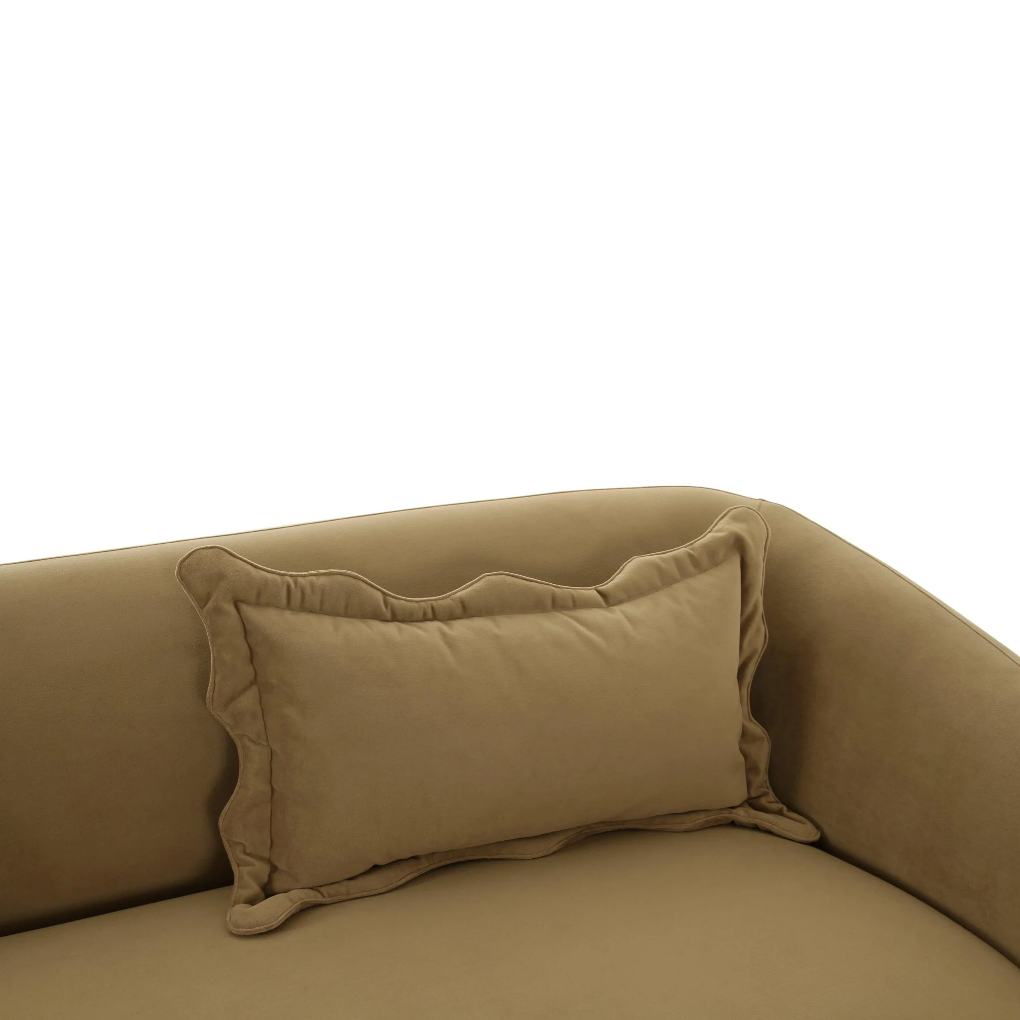 Lou Cafe Au Lait Performance Velvet Sofa - Image 5
