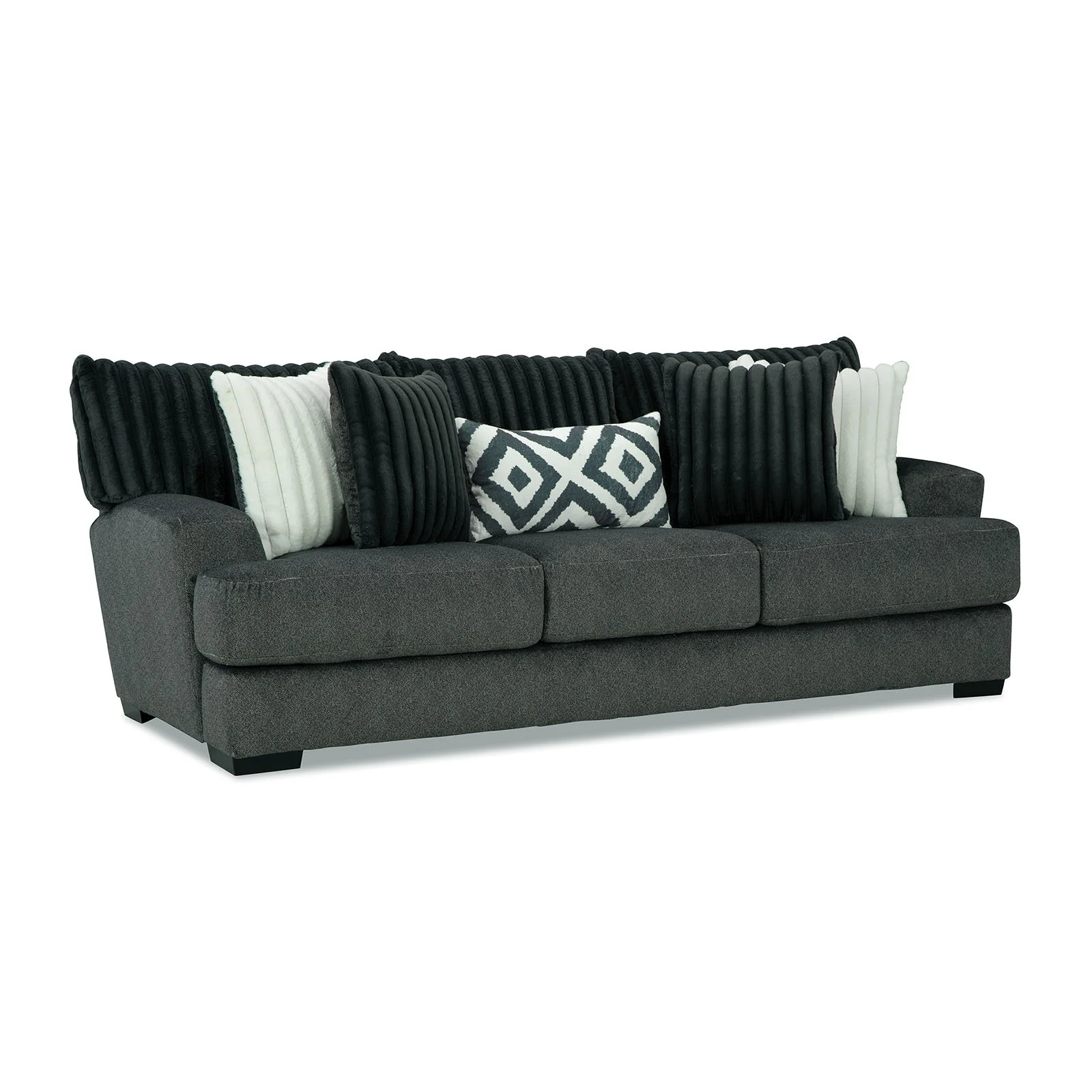 Loughlin Sofa, Gun Metal - Image 3