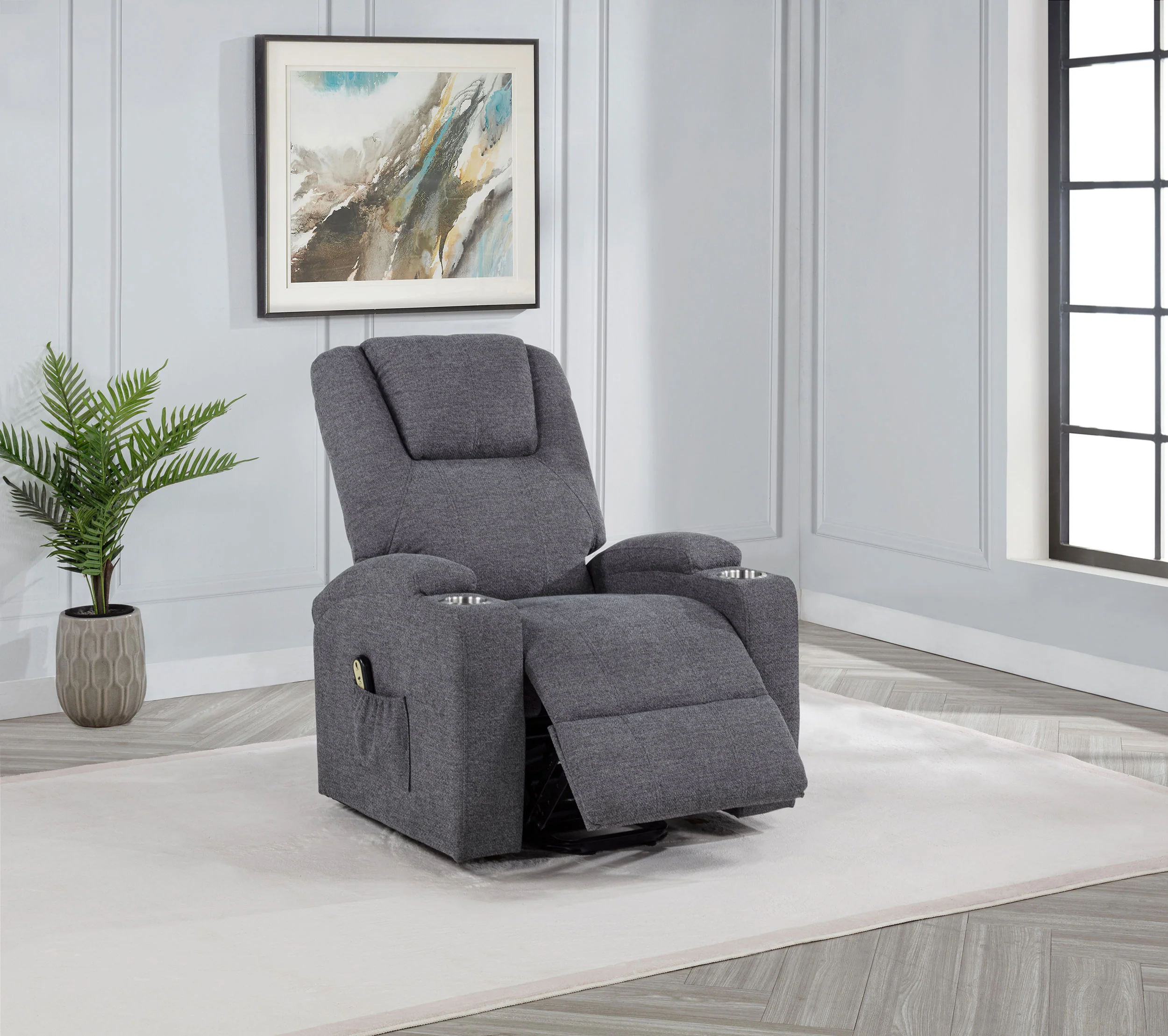 Louie Power Lift Massage Recliner - Image 3
