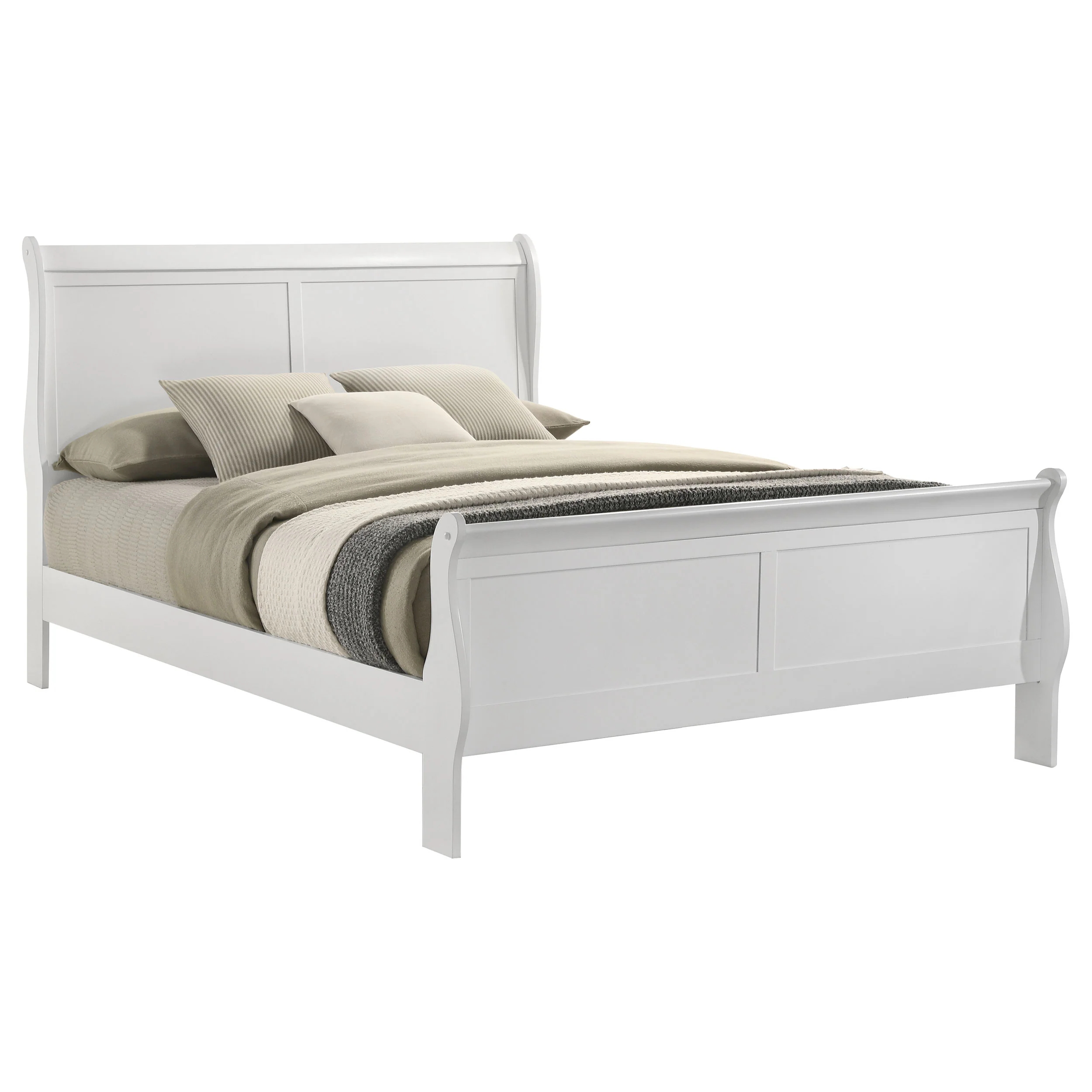 Louis Philippe Sleigh Panel Bed - Image 53