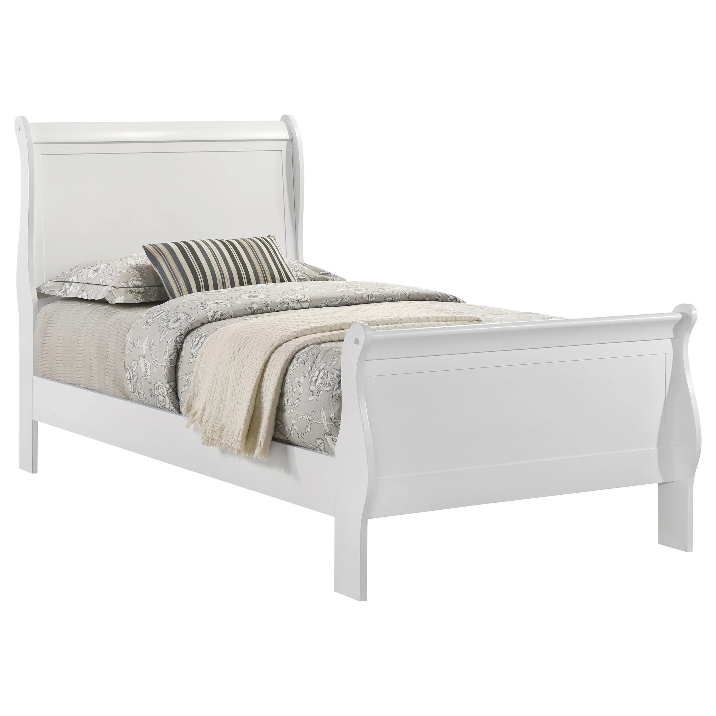 Louis Philippe Sleigh Panel Bed - Image 60