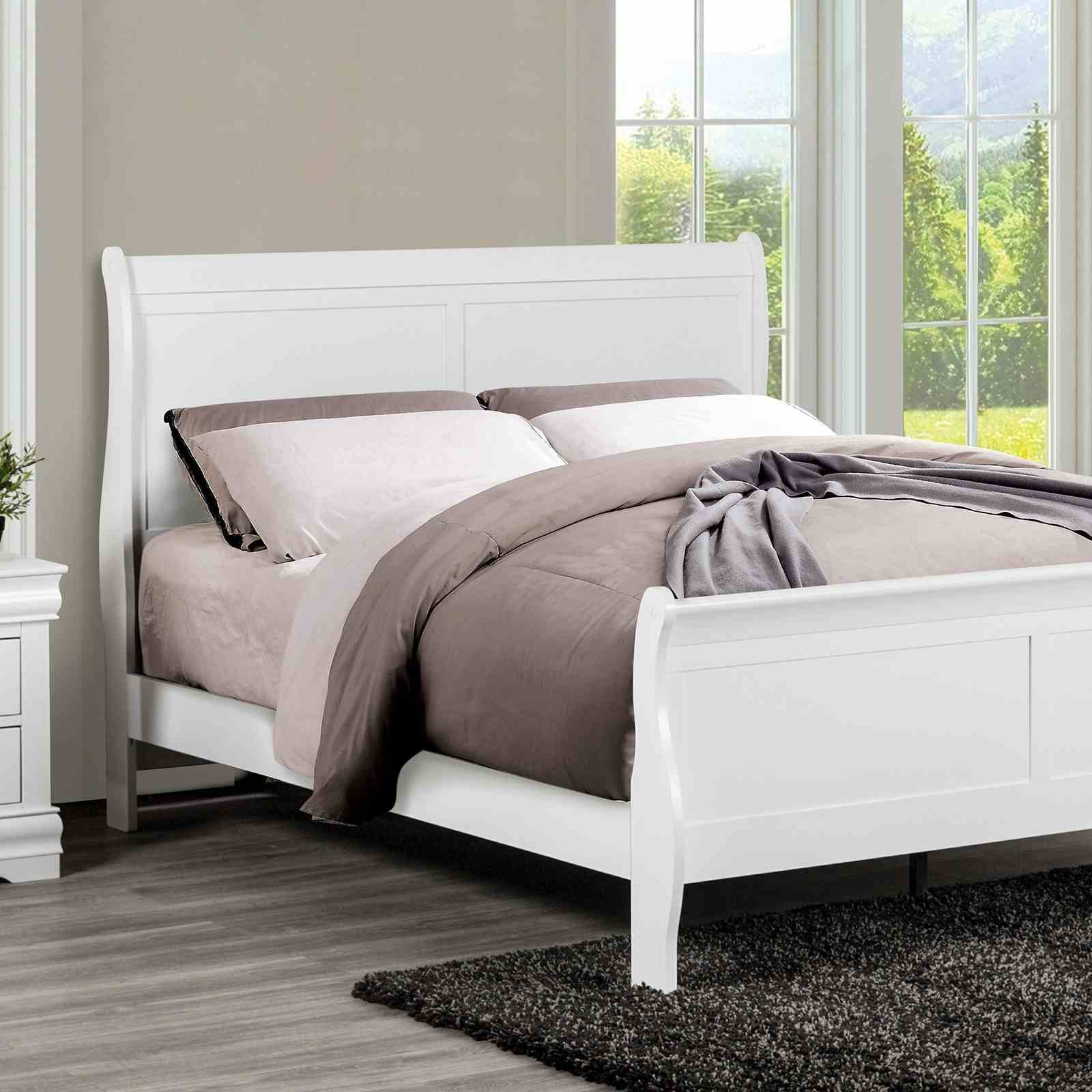 Louis Philippe Mirror, White - Image 2