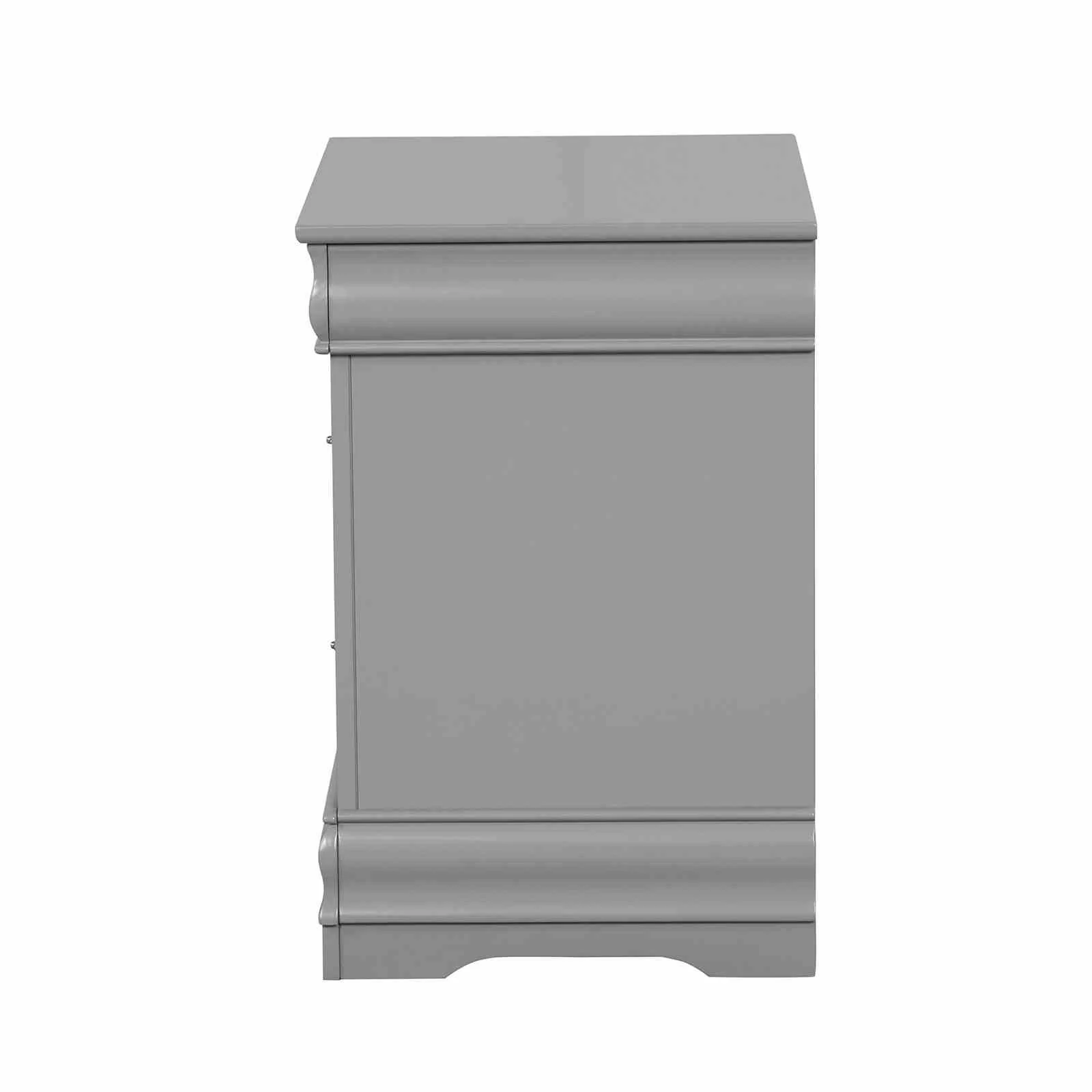 Louis Philippe Nightstand, Gray - Image 3