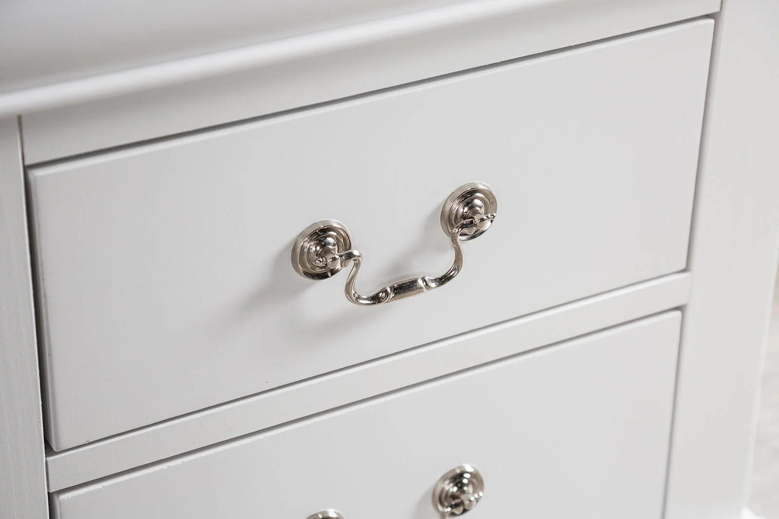 Louis Philippe Nightstand, White - Image 4