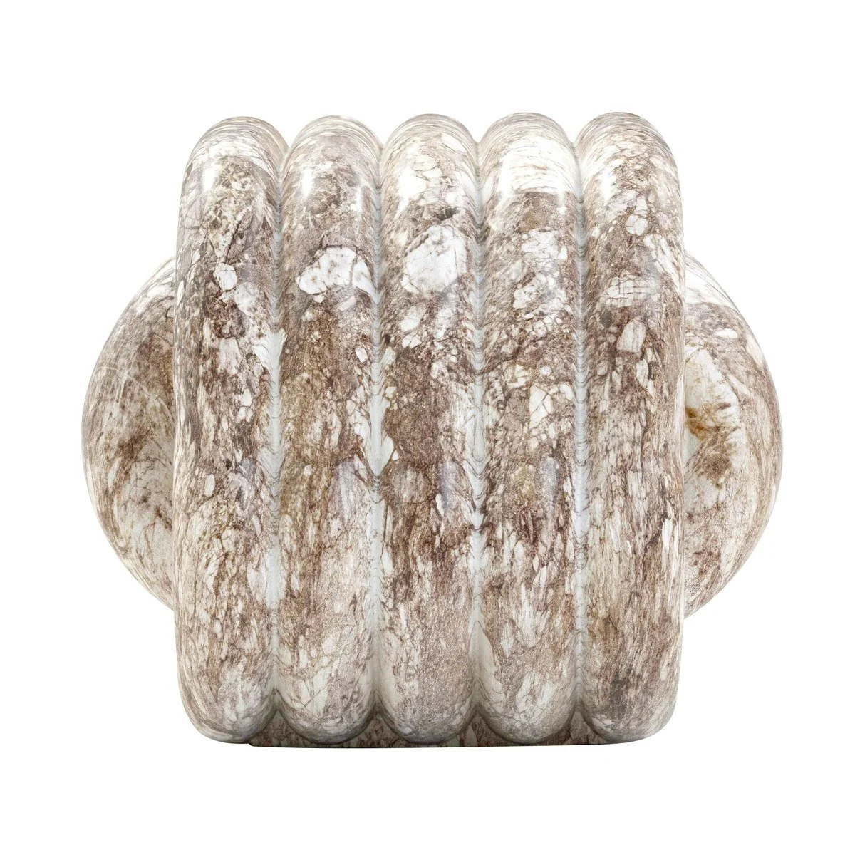 Love Knot Breccia Capraia Faux Marble Indoor / Outdoor Accent Stool - Image 4
