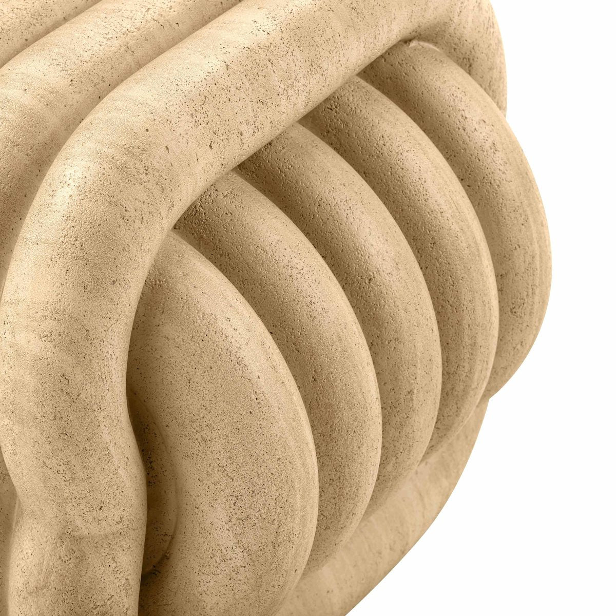 Love Knot Faux Travertine Indoor / Outdoor Accent Stool - Image 6