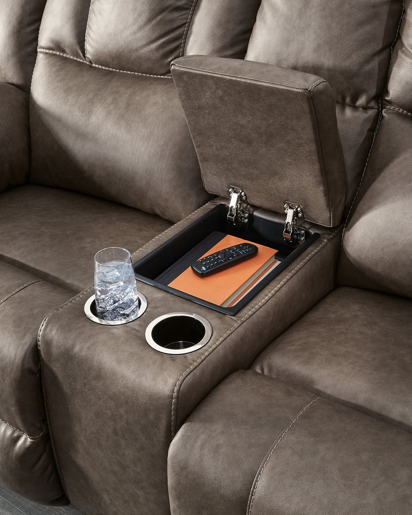 Lowilla Reclining Loveseat with Console - Image 8