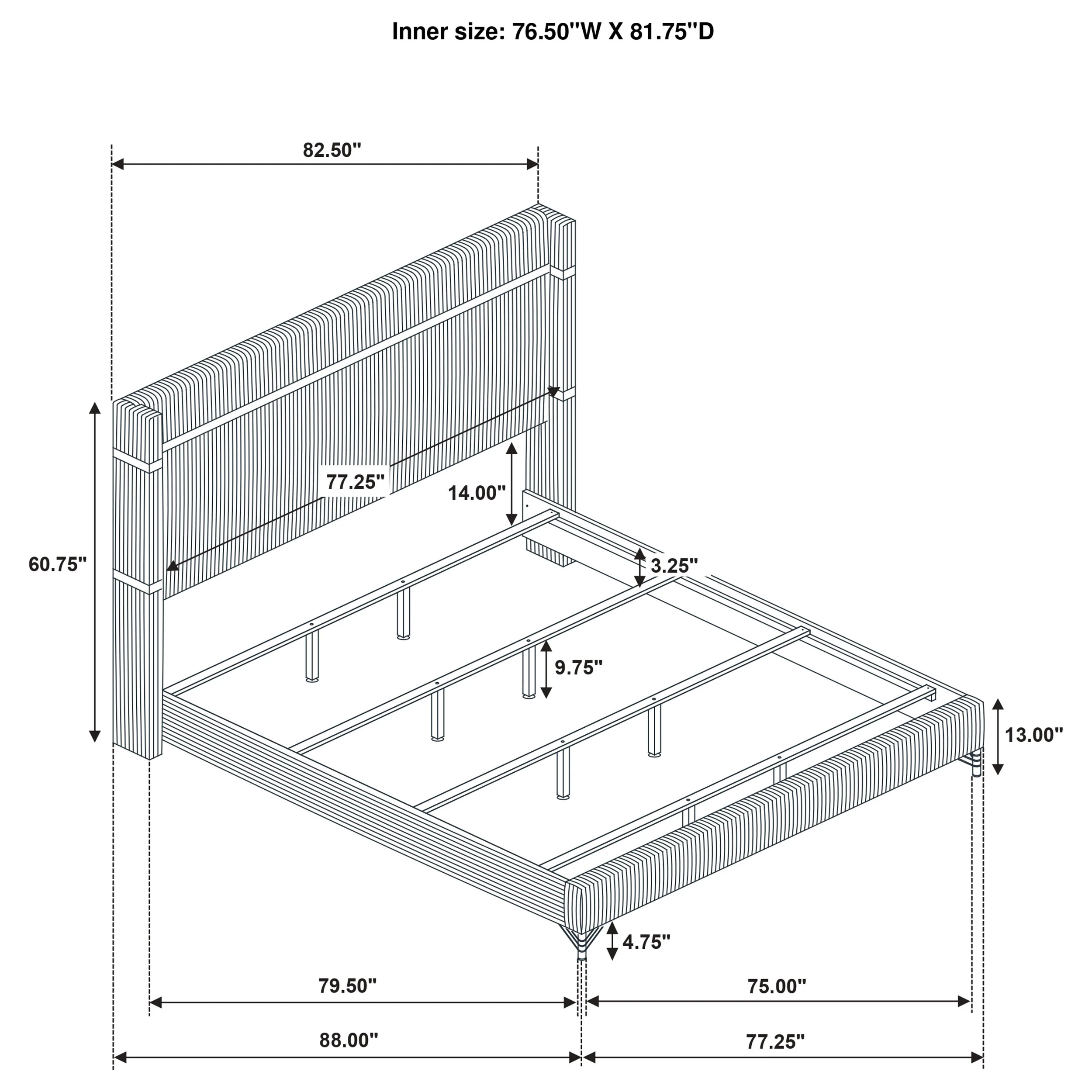 Lucia Wingback Bed - Image 13