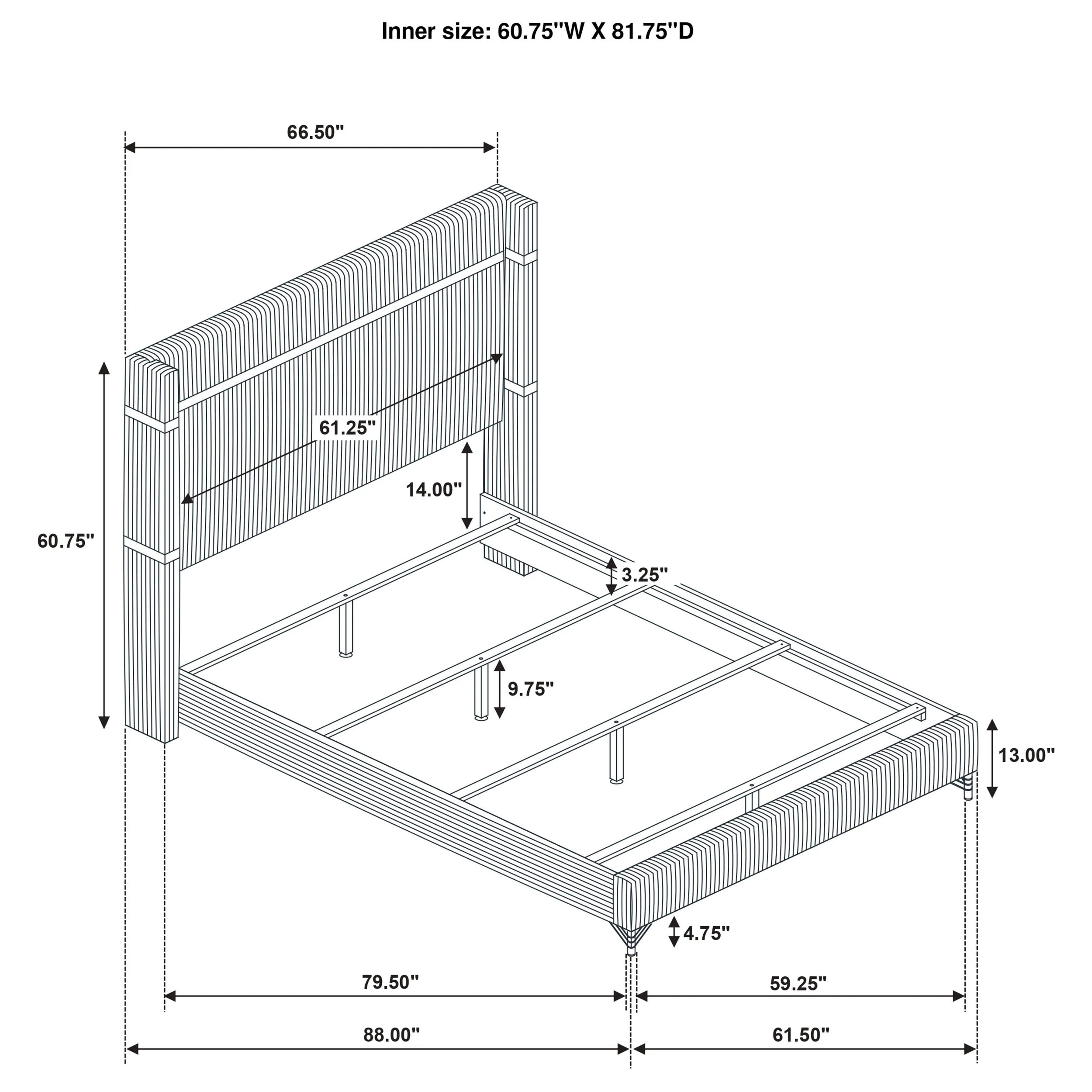 Lucia Wingback Bed - Image 6