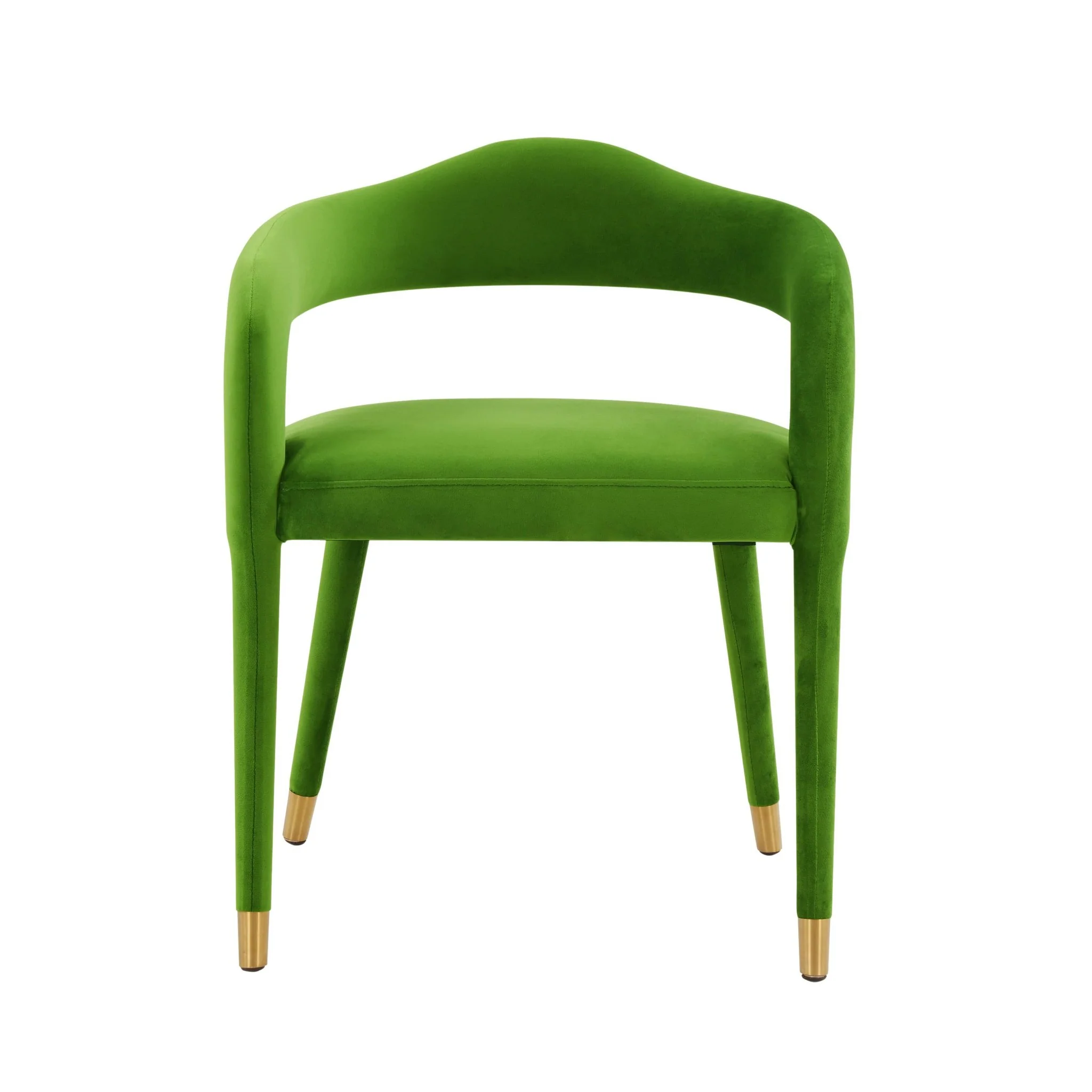 Lucia Green Velvet Dining Chair - Image 3