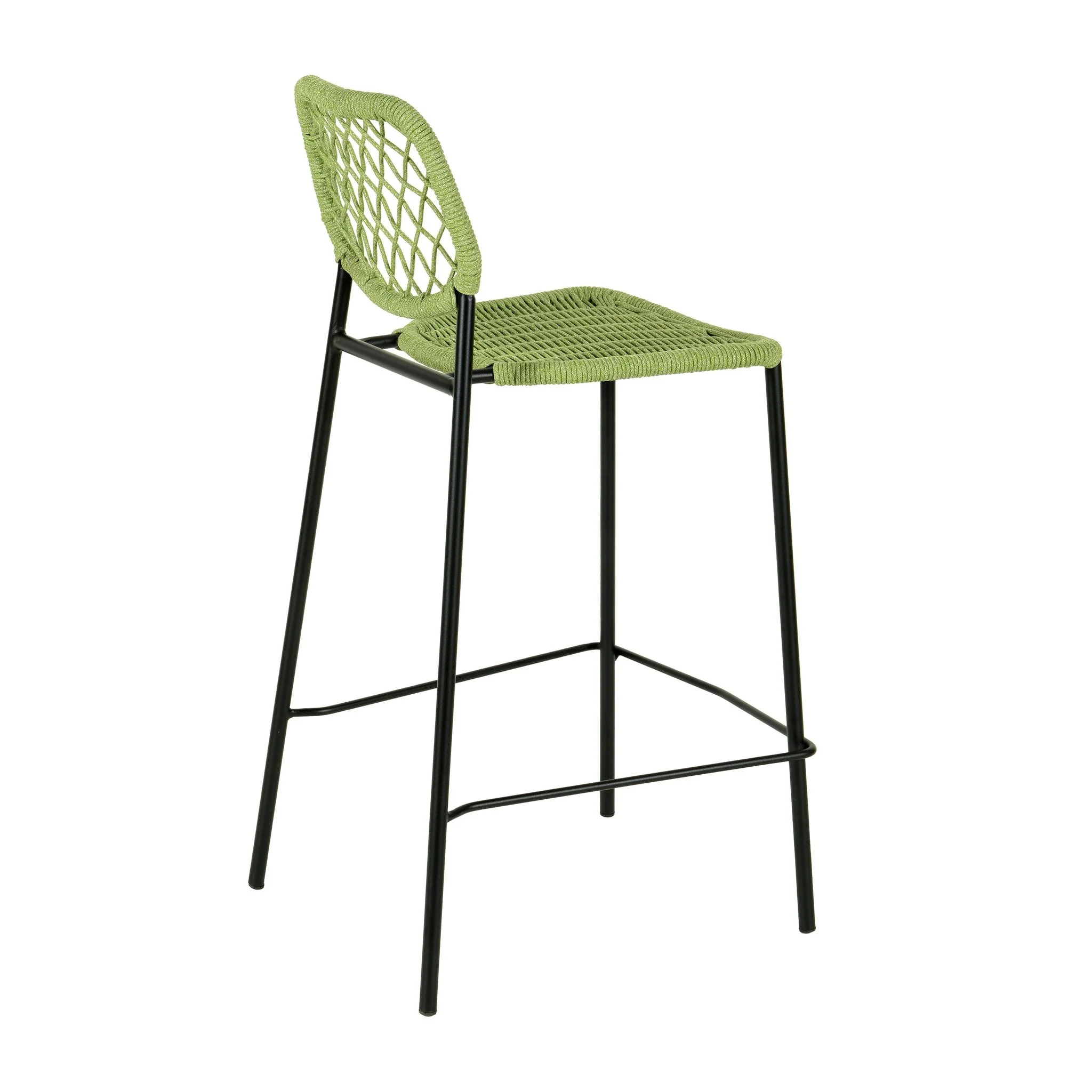 Lucy Green Dyed Cord Outdoor Counter Stool - Image 4