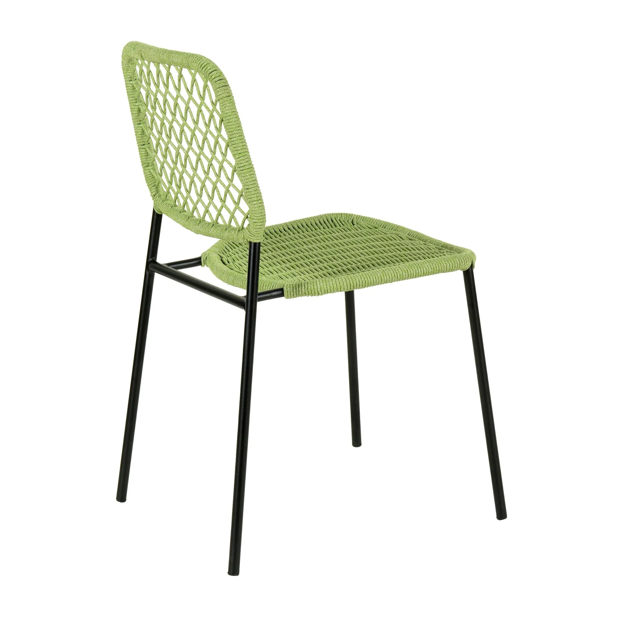Lucy Green Dyed Cord Outdoor Dining Chair - Image 4