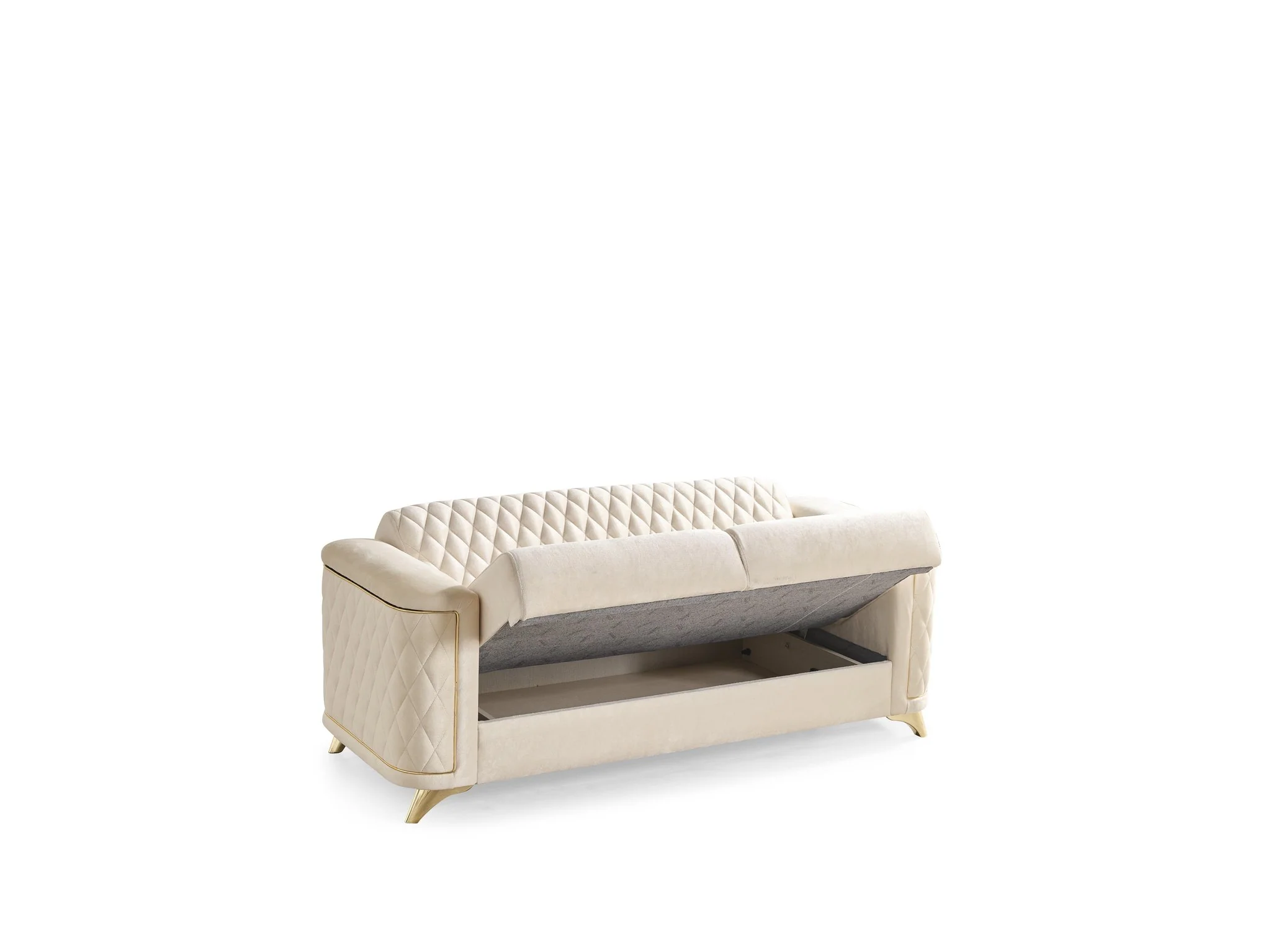 Luna 2PC Living Room Set Ivory - Image 4