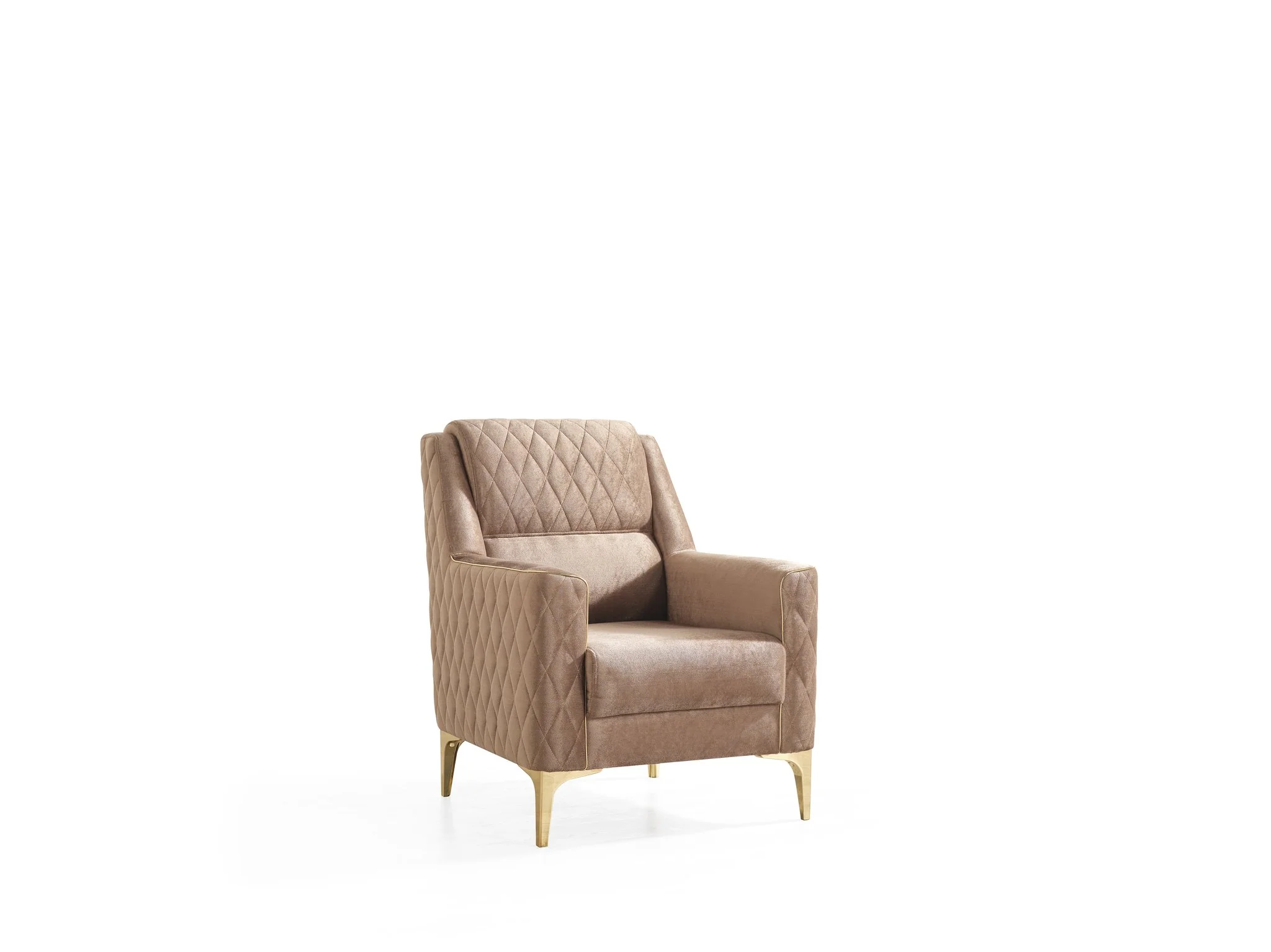 Luna 3 Pc Living Room set Copper - Image 12