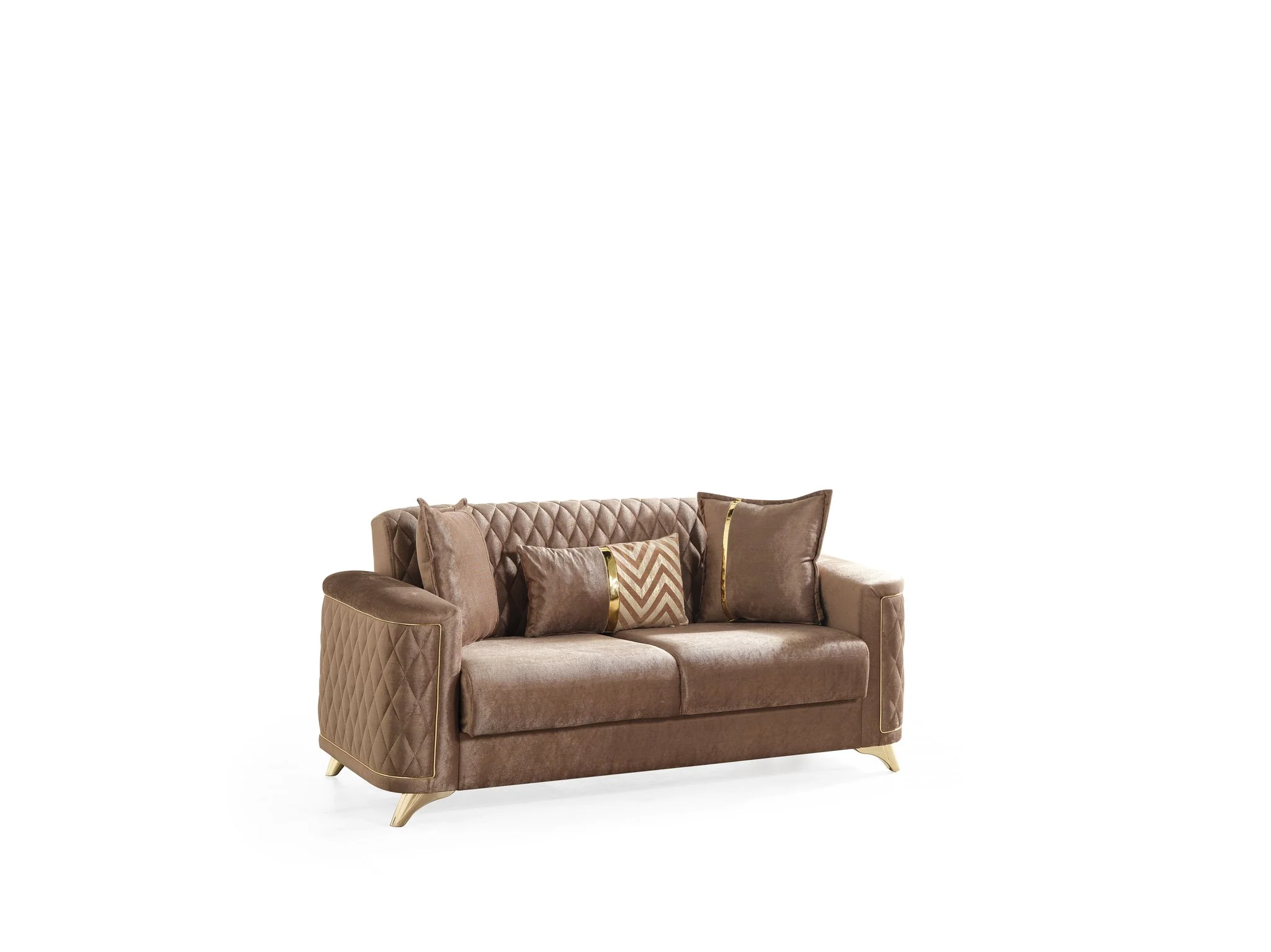 Luna 3 Pc Living Room set Copper - Image 7