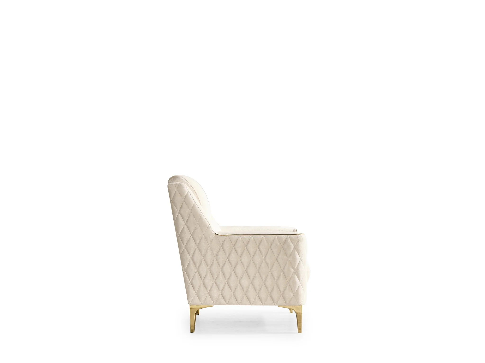 Luna 3 Pc Living Room set Ivory - Image 11