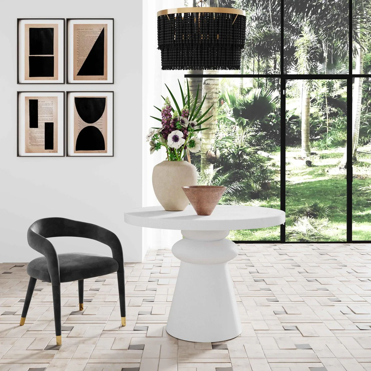 Lupita White 42 inch Dinette Table - Image 2