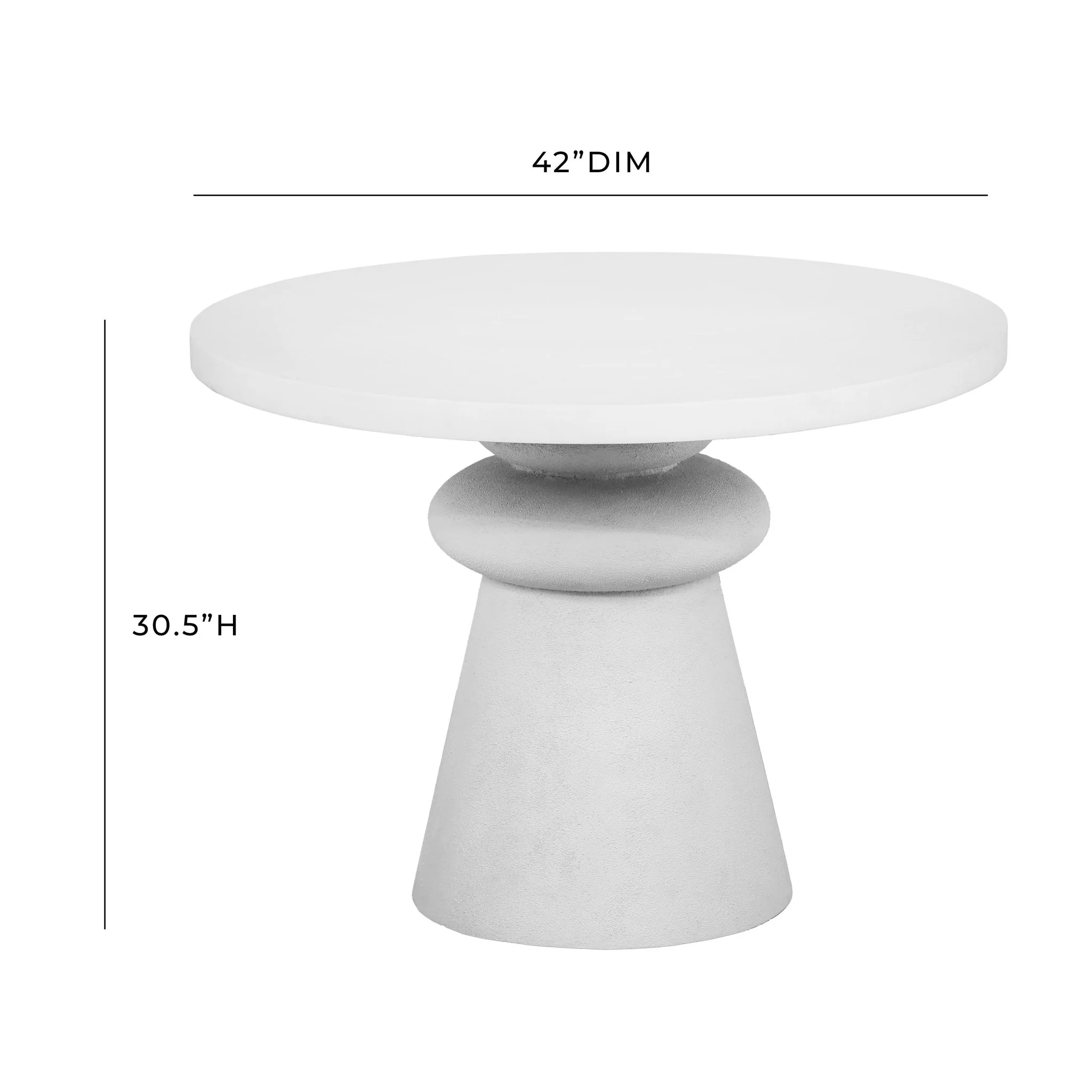 Lupita White 42 inch Dinette Table - Image 6