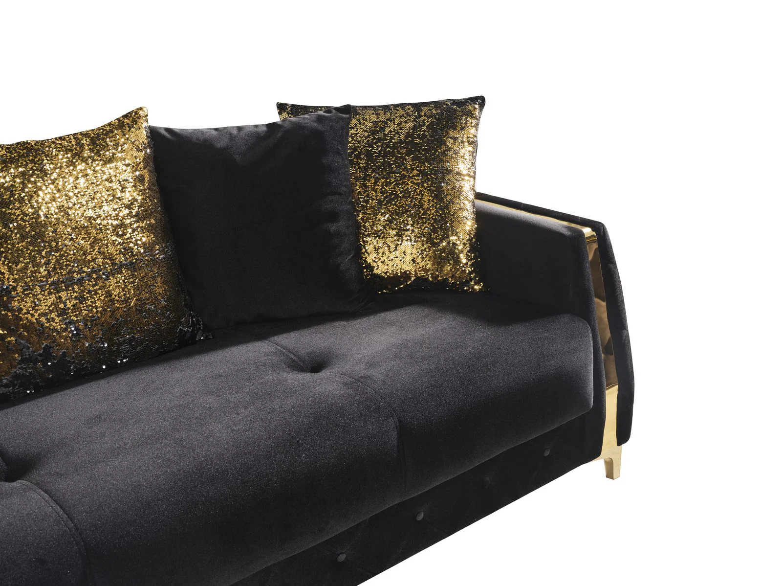 Lust 2PC Living Room Set Black - Image 5