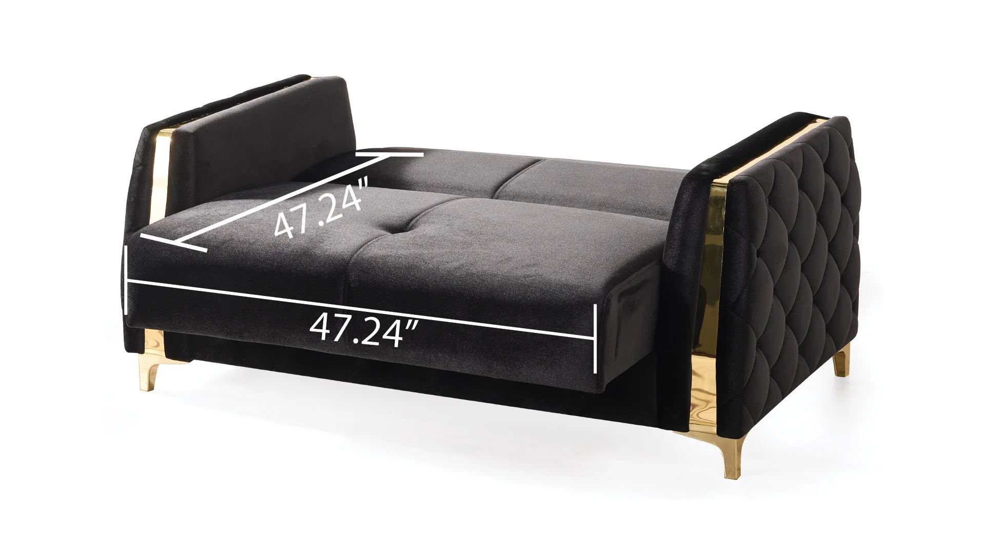 Lust 2PC Living Room Set Black - Image 6