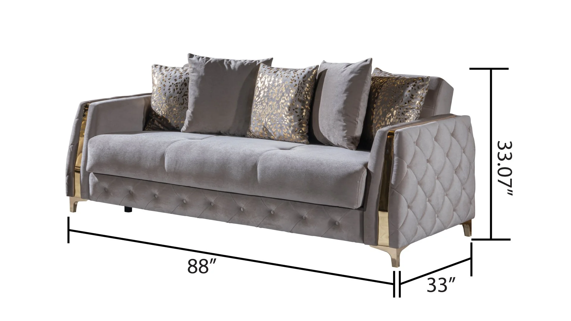 Lust 2PC Living Room Set Taupe - Image 3