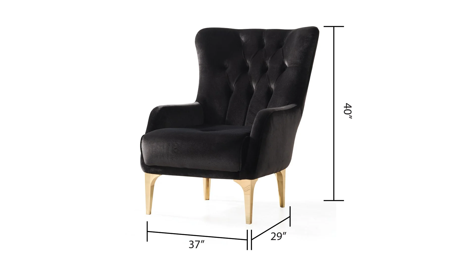 Lust 3 Pc Living Room set Black - Image 13