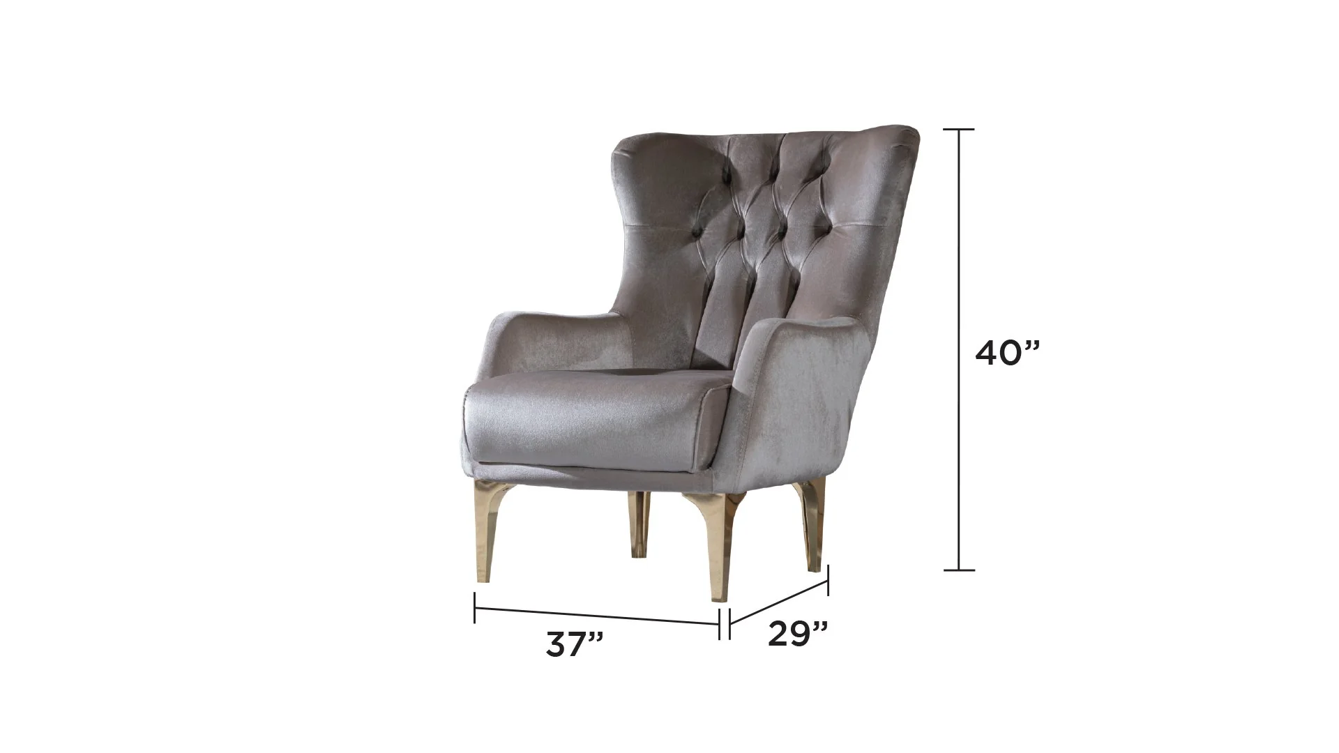Lust Chair  Taupe - Image 4