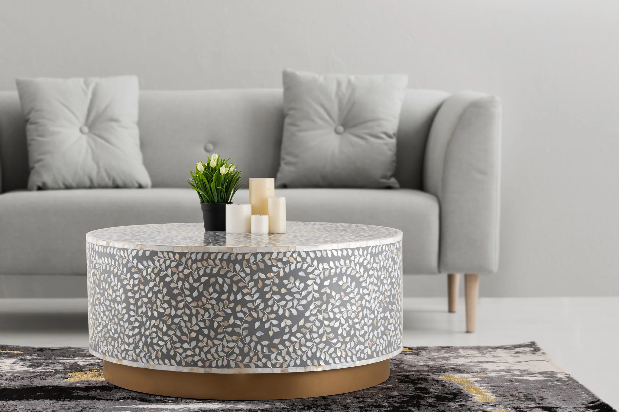 Luxe Coffee Tablel Gray - Image 4