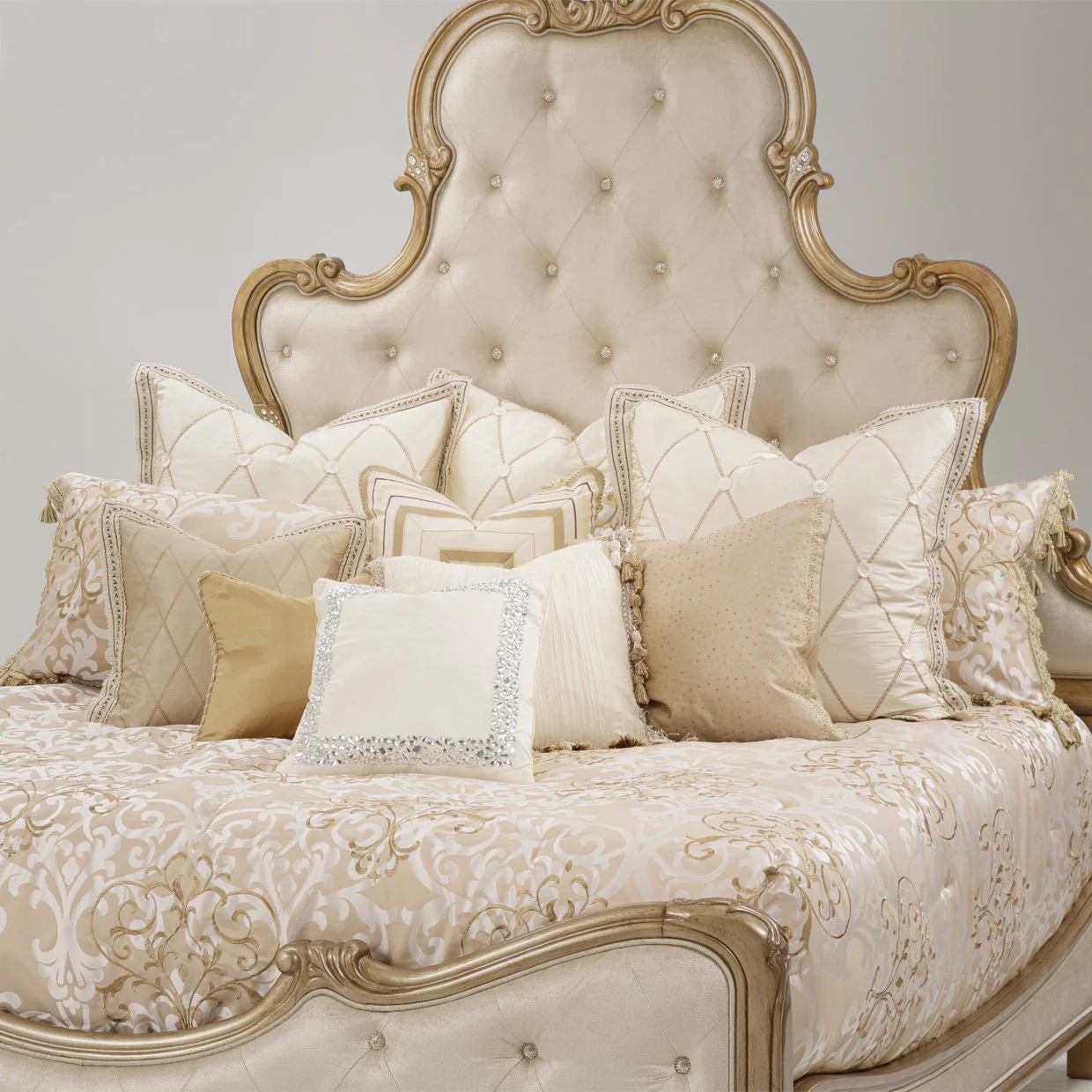 Luxembourg 13-Piece King Comforter Set - Crème - Image 3