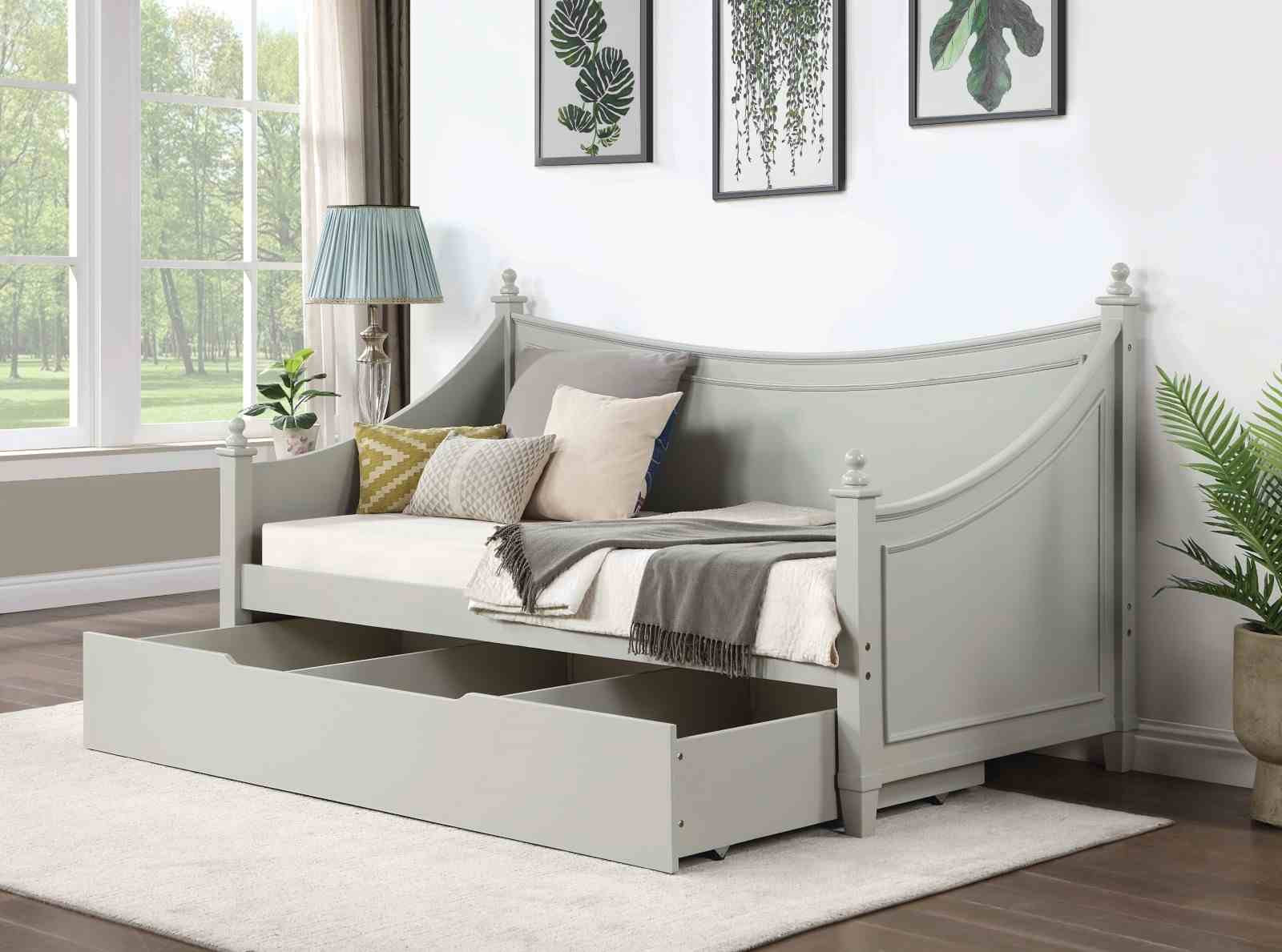 Lycoris Twin Daybed, Light Gray - Image 2