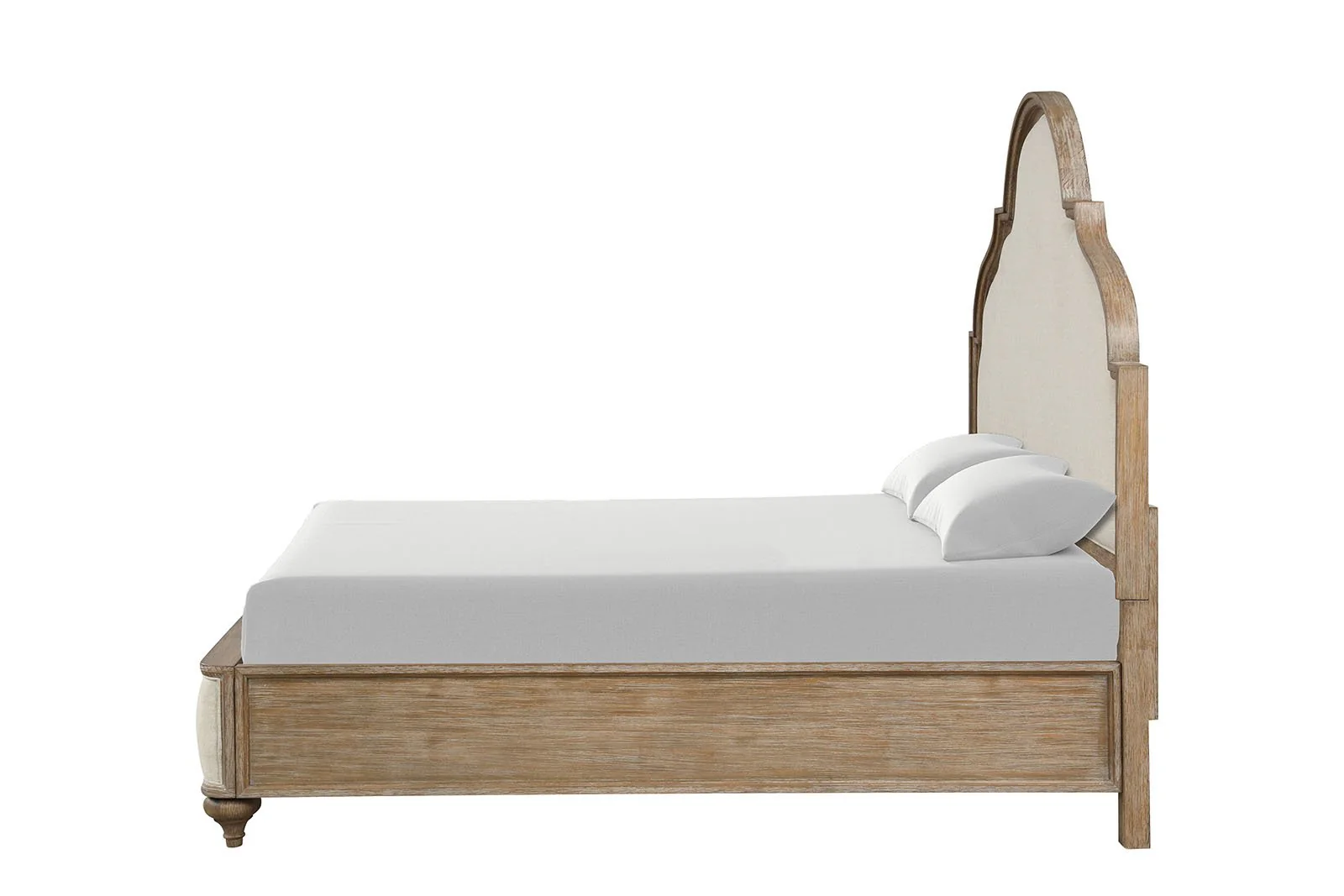 Lyris Queen Bed, Rustic Oak - Image 4