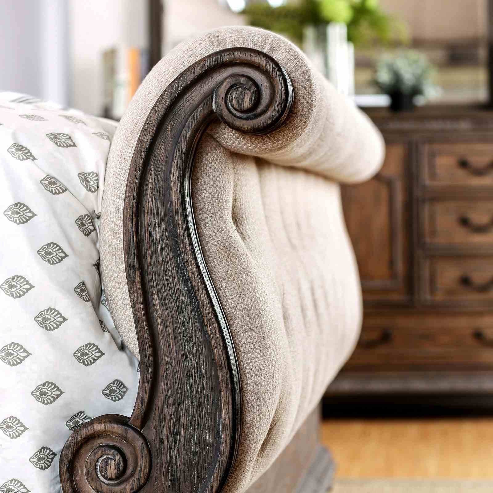 Lysandra Cal.King Bed, Rustic Natural - Image 4