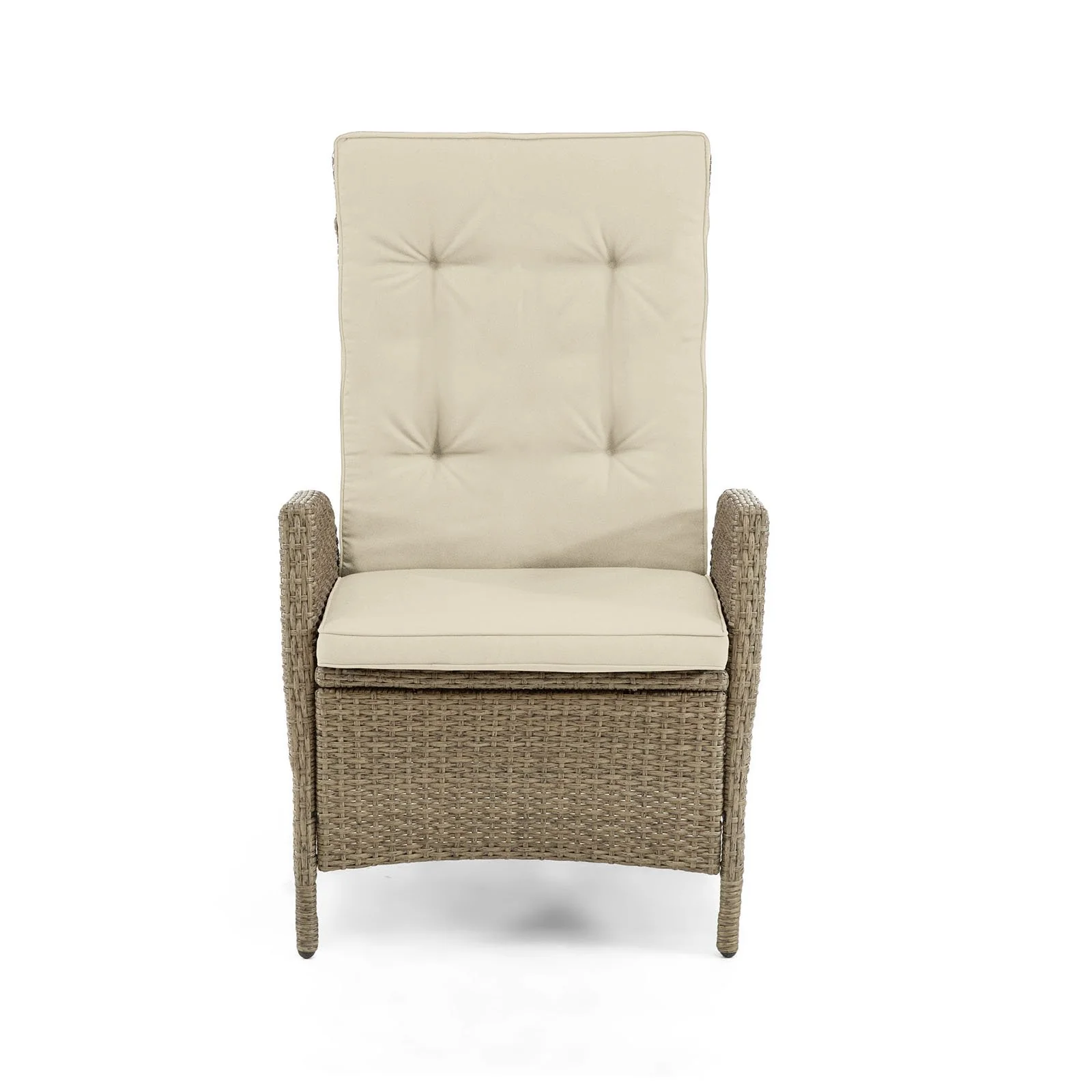 Mackay Reclining Chair (2/CTN), Beige/Natural Teak - Image 3