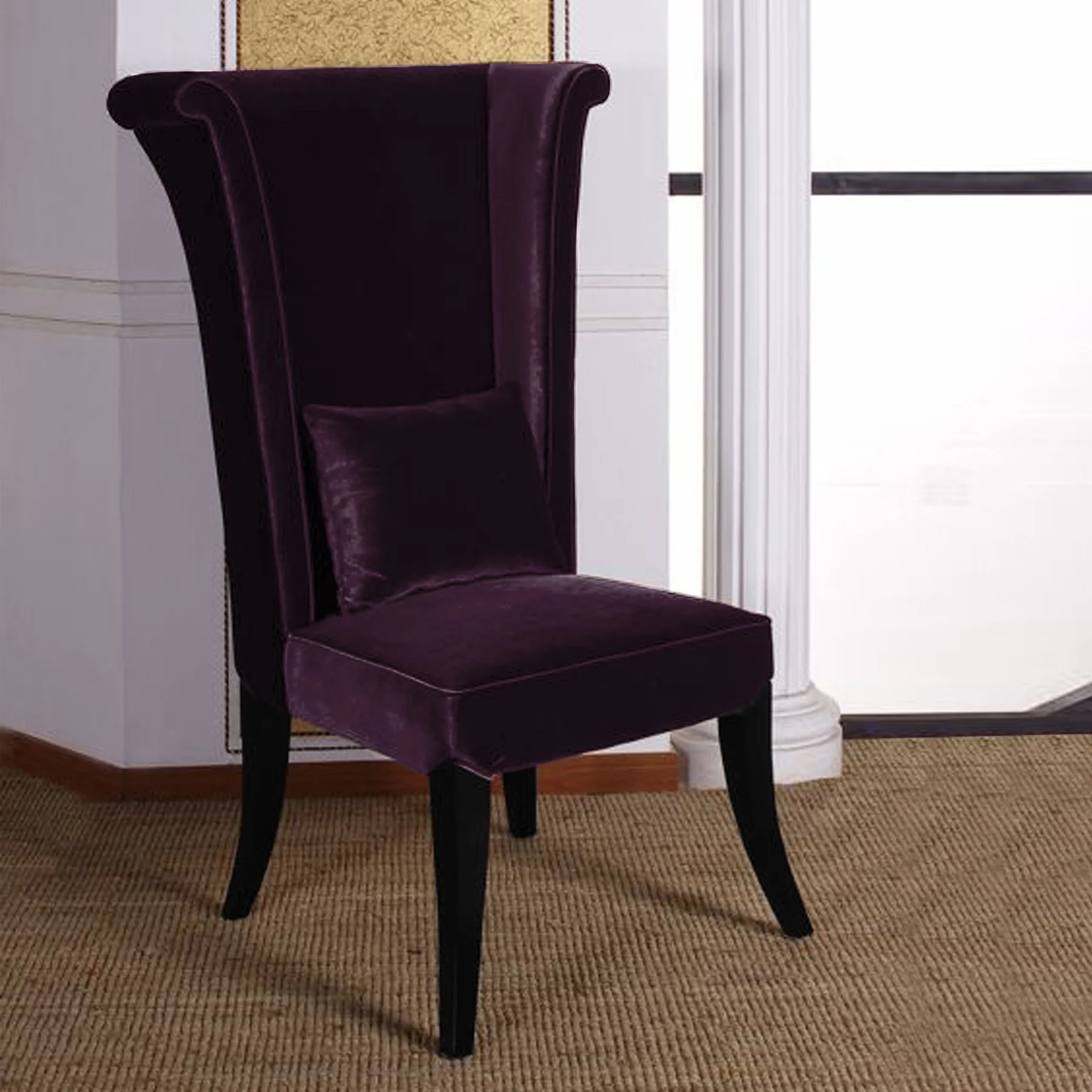 Mad Hatter Dining Chair In Purple Rich Velvet - Image 5