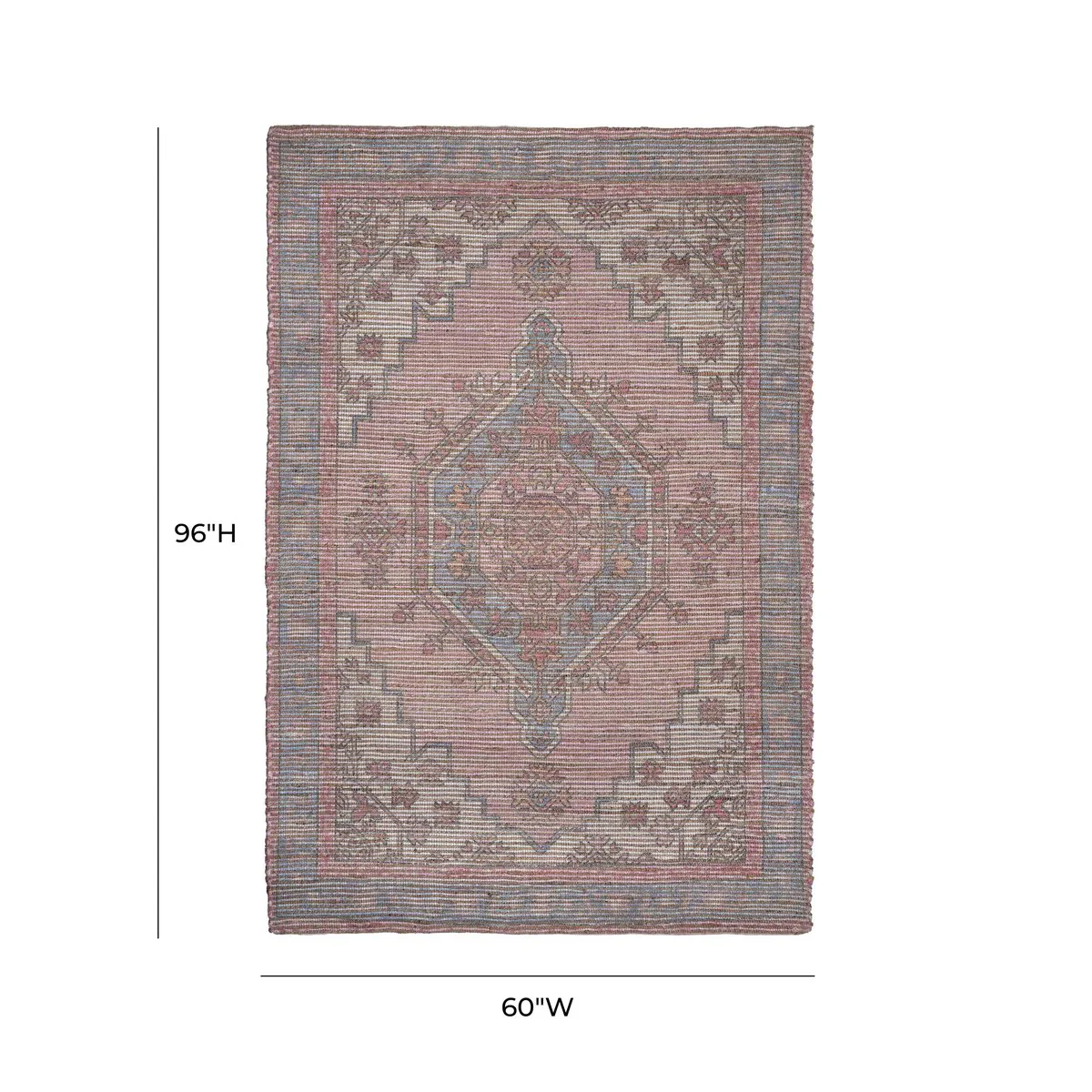 Madra Blush Tone 5' x 8' Area Rug - Image 6