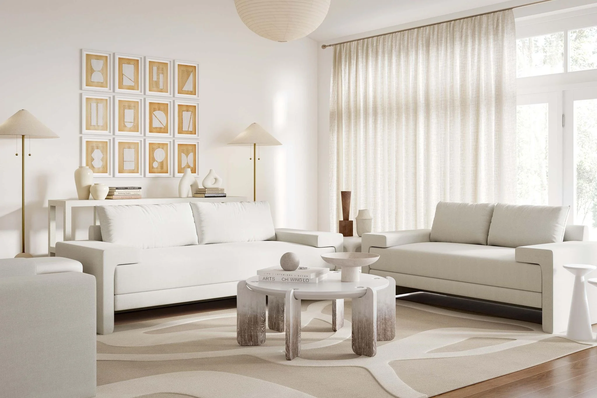 Maeve Pearl Sofa - Image 8