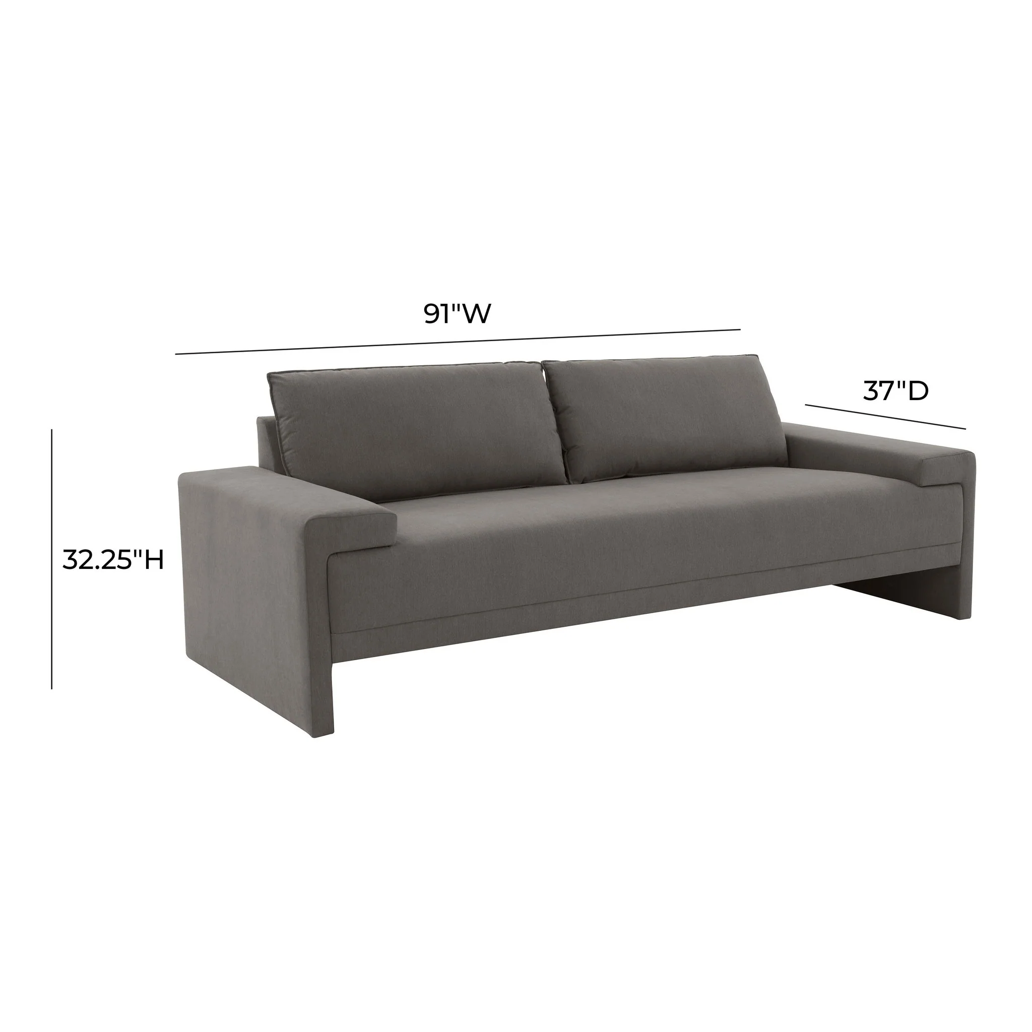 Maeve Slate Sofa - Image 7
