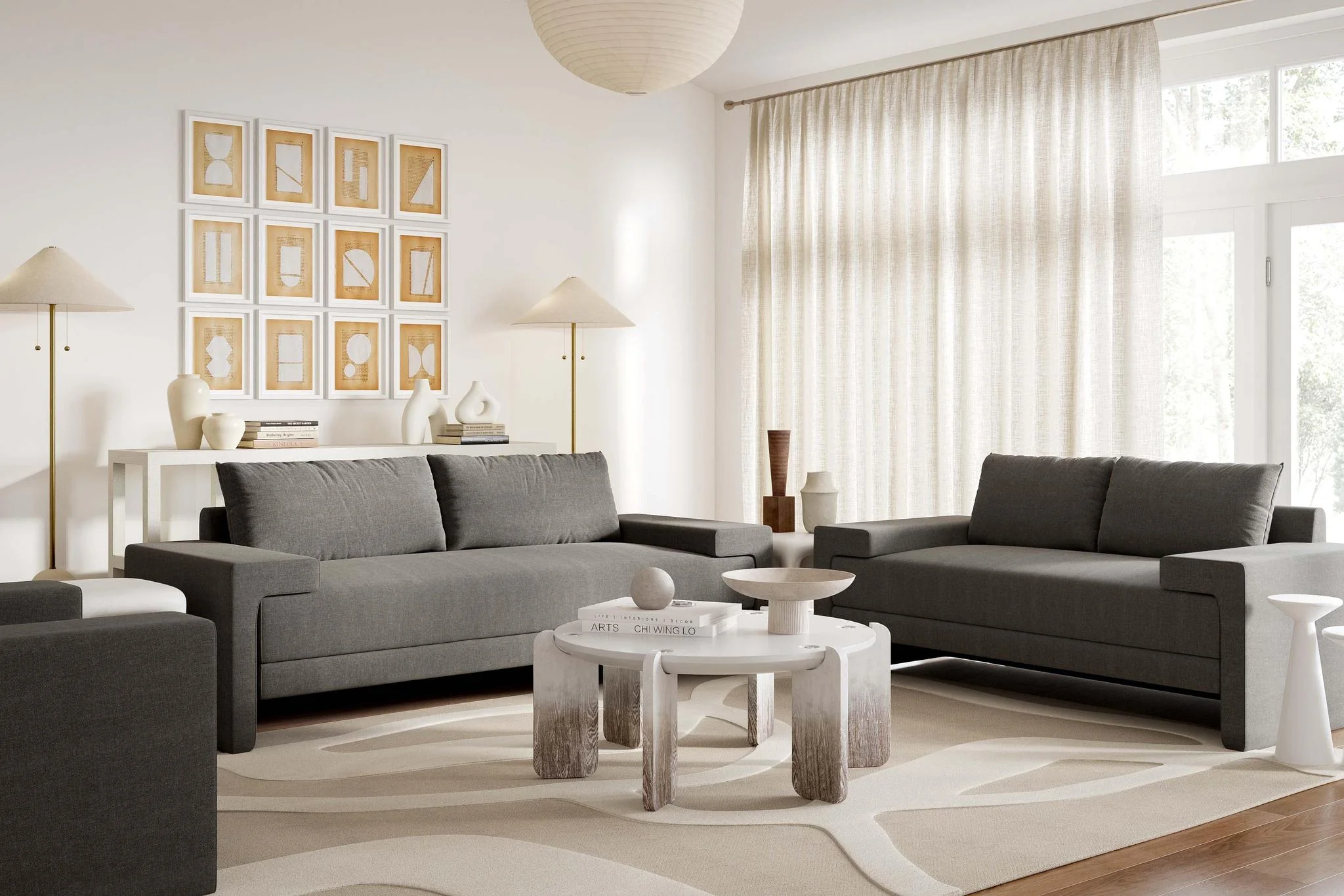 Maeve Slate Sofa - Image 8