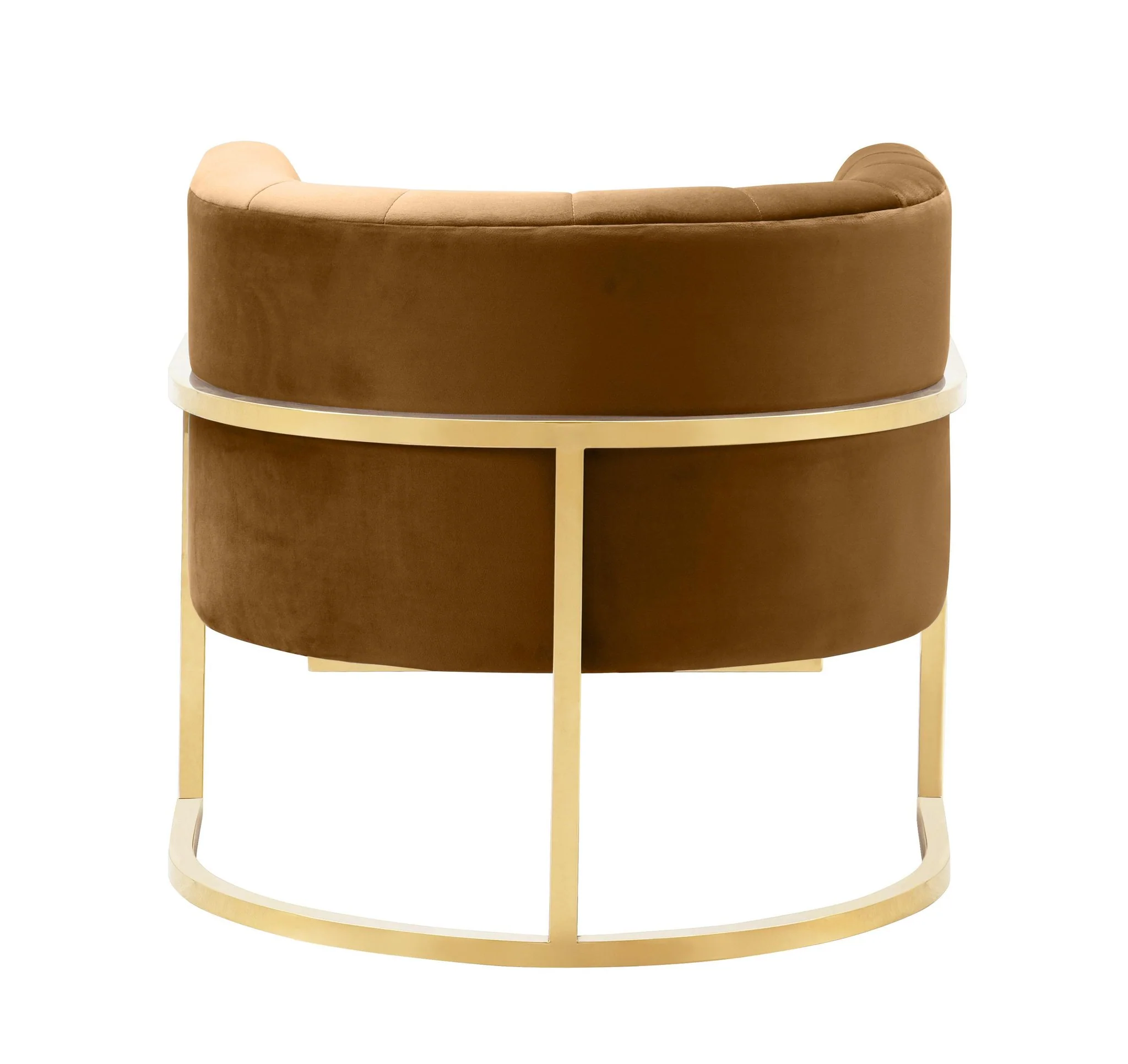 Magnolia Cognac Velvet Chair - Image 4