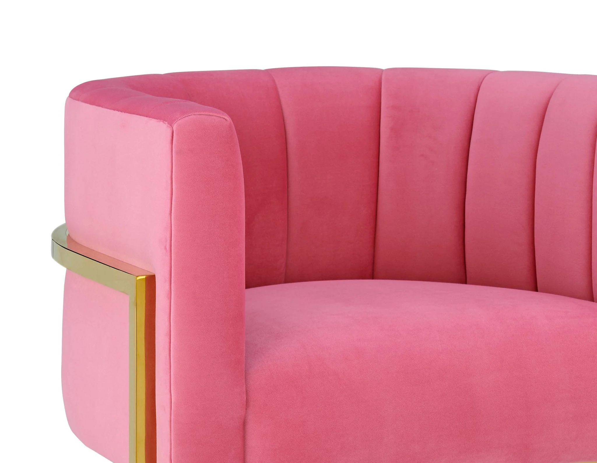 Magnolia Rose Pink Velvet Chair - Image 5