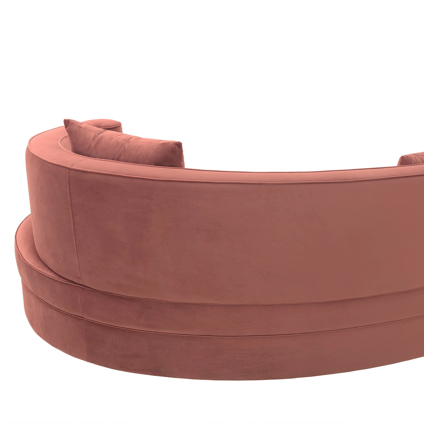 Majestic Blush Fabric Upholstered Sectional Sofa - Image 5