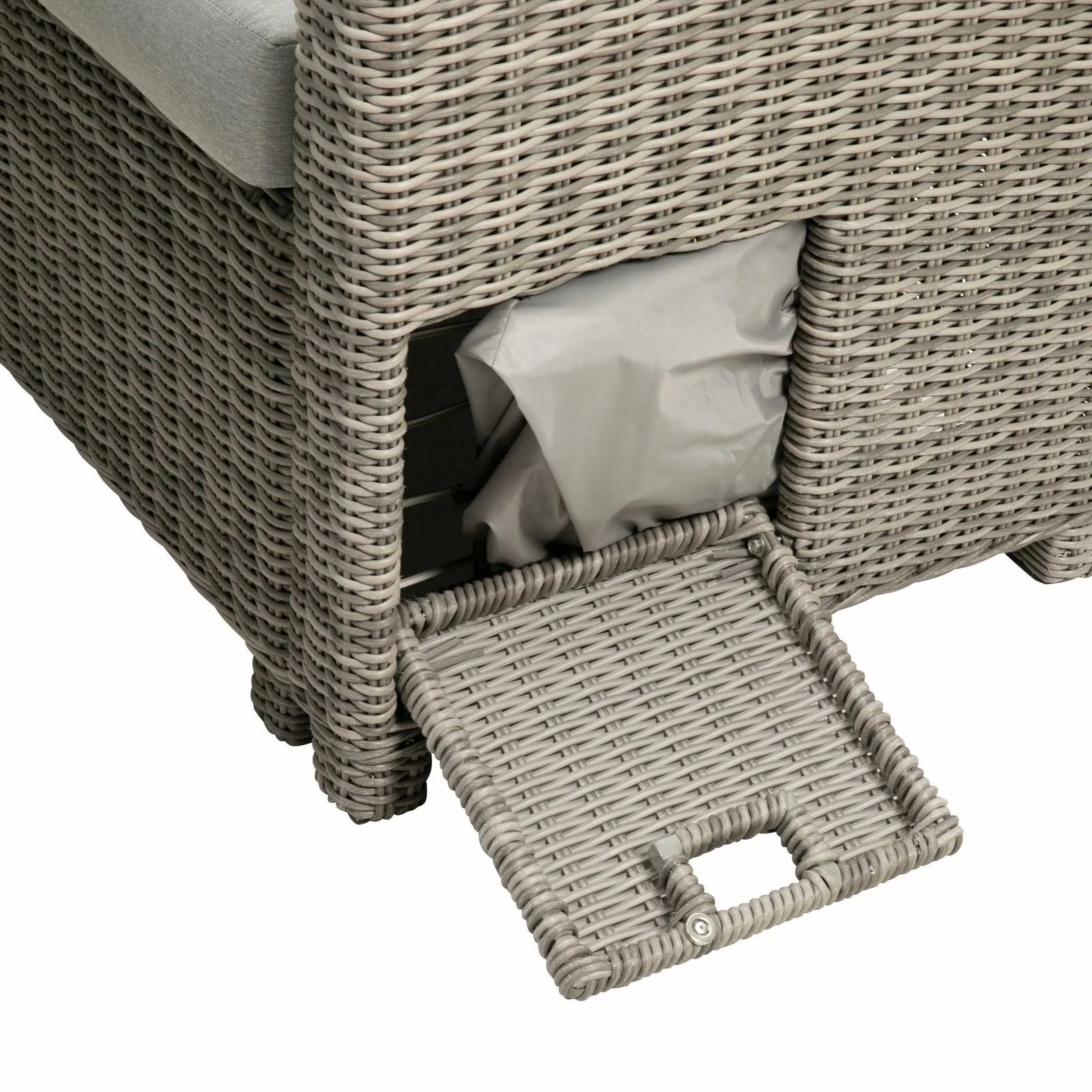 Malia 5 Pc. Sectional Set w/ Bench, Gray - Image 3