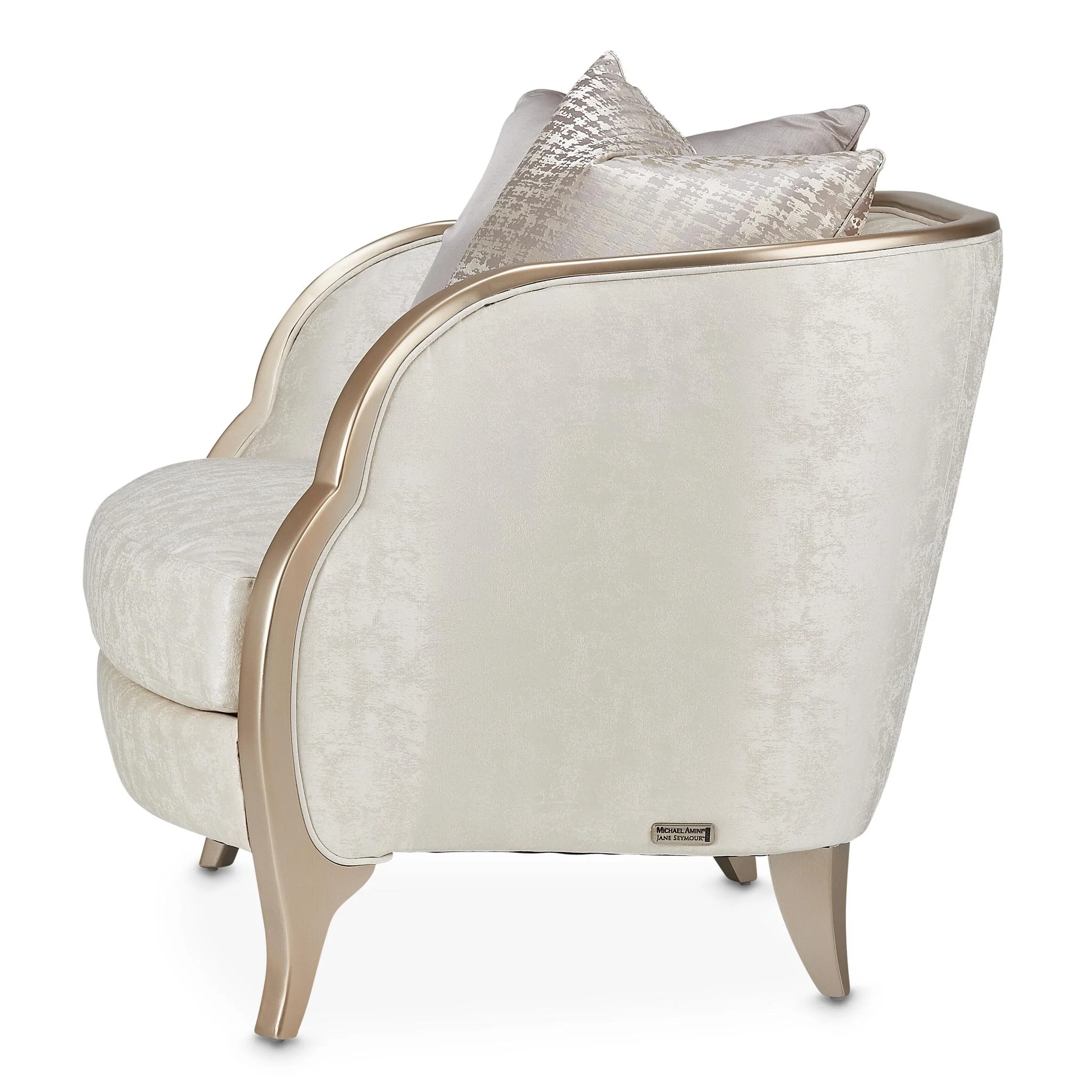 Malibu Crest Chair and Half - Cloud White/Chardonnay - Image 3