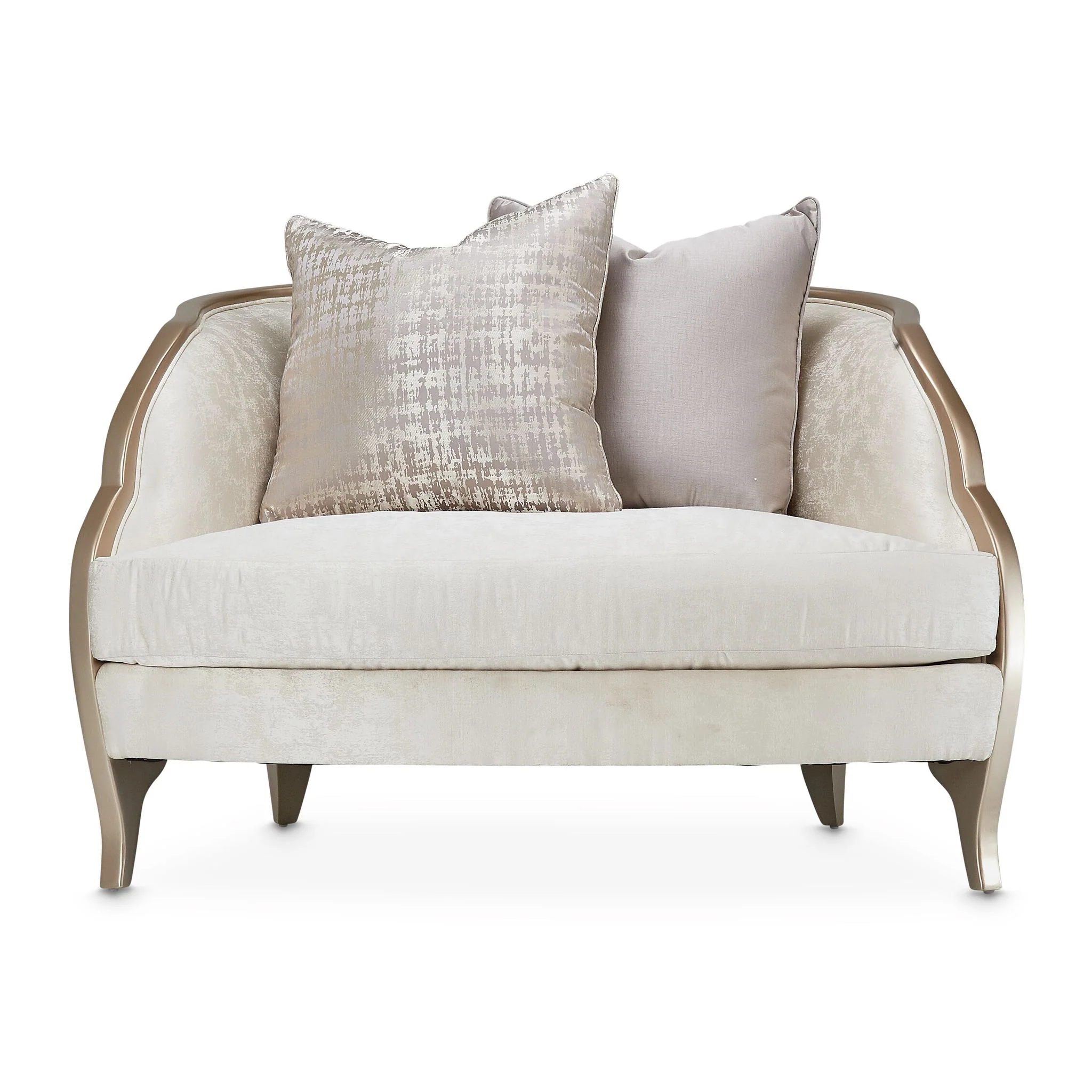 Malibu Crest Chair and Half - Cloud White/Chardonnay - Image 5