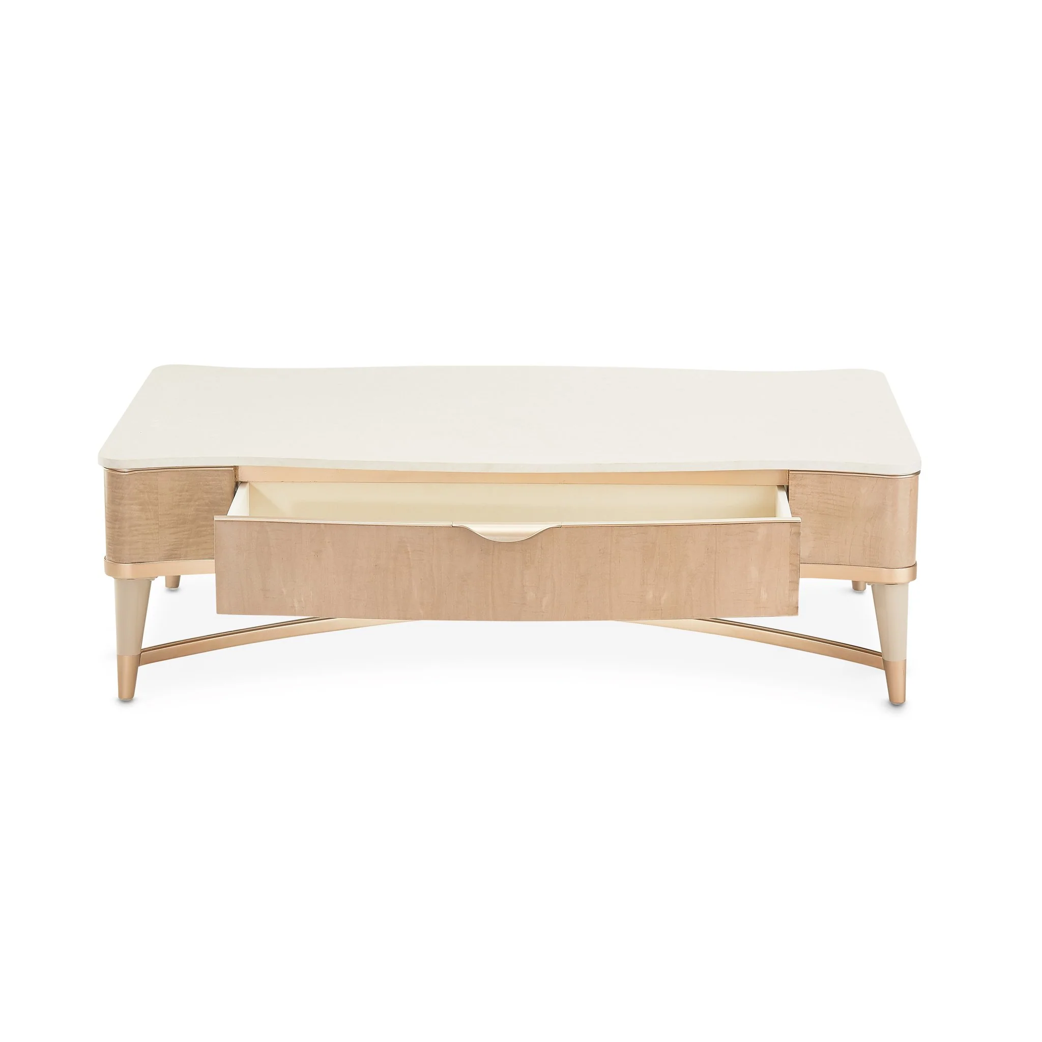 Malibu Crest Rectangular Cocktail Table - Blush - Image 10