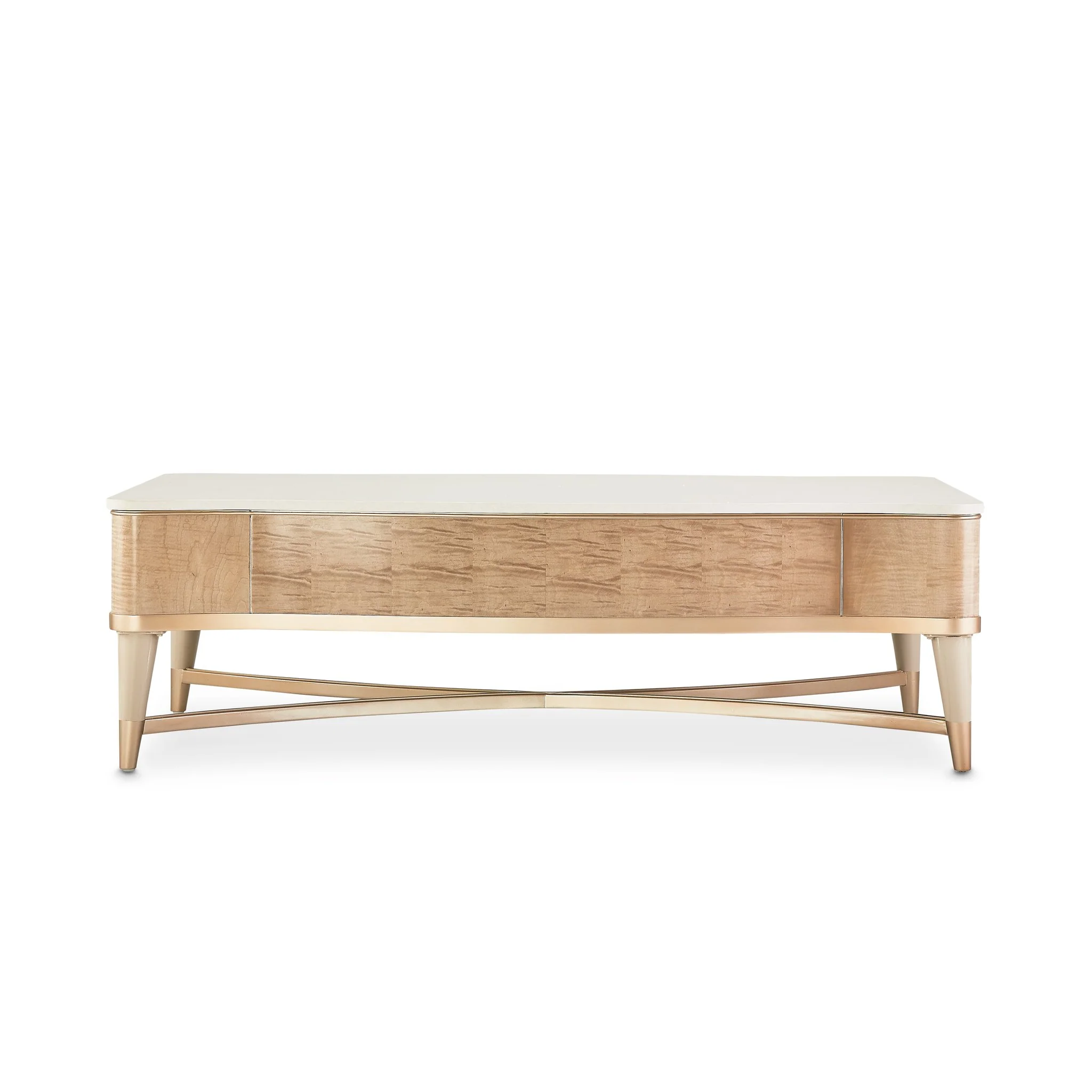 Malibu Crest Rectangular Cocktail Table - Blush - Image 3